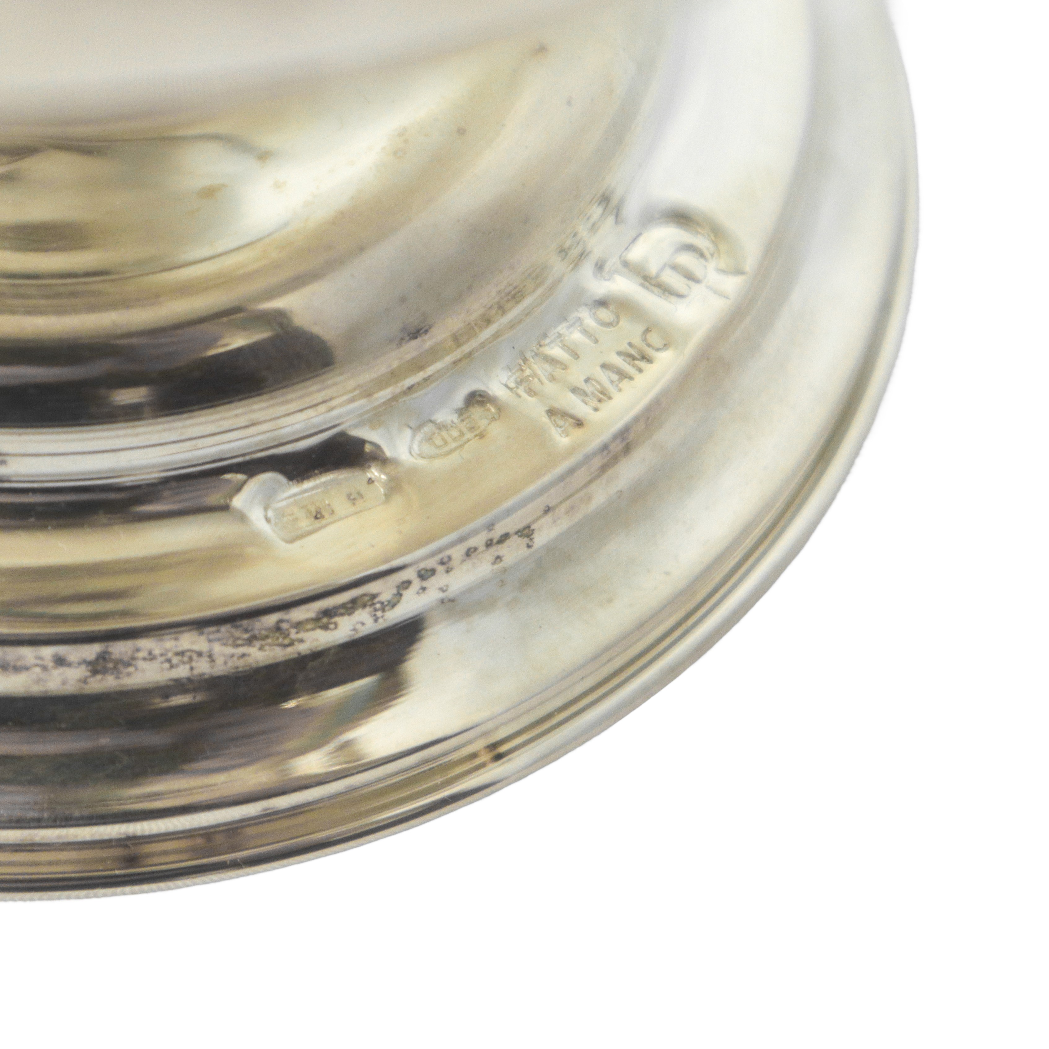 Anfora fatta a mano in argento 800 con manico