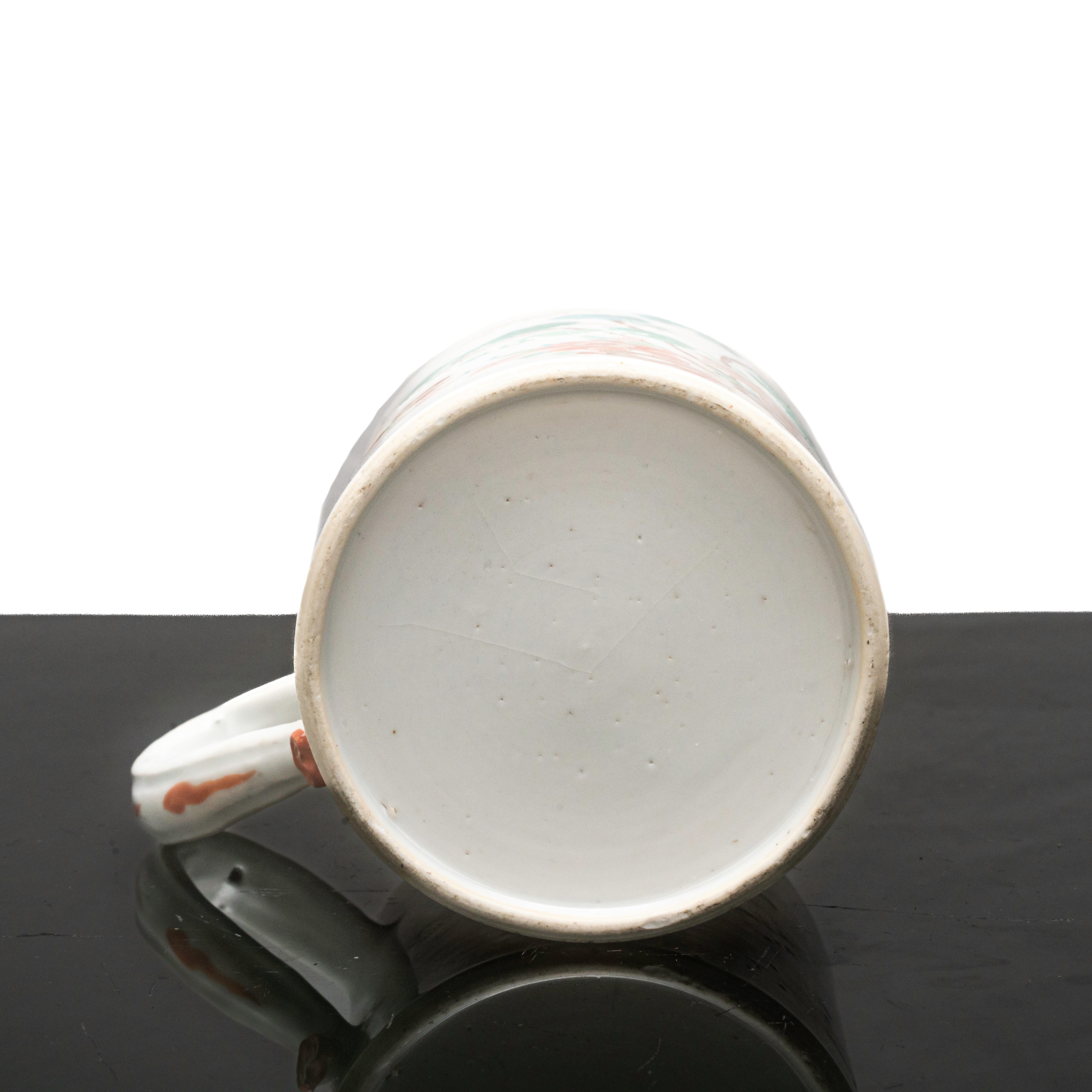 Tazza da te, famiglia rosa, con decori floreali e decori sul manico