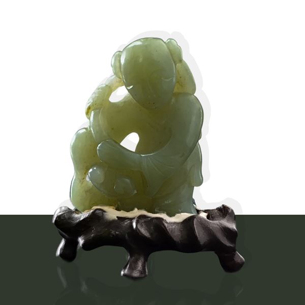 Young boy in jade