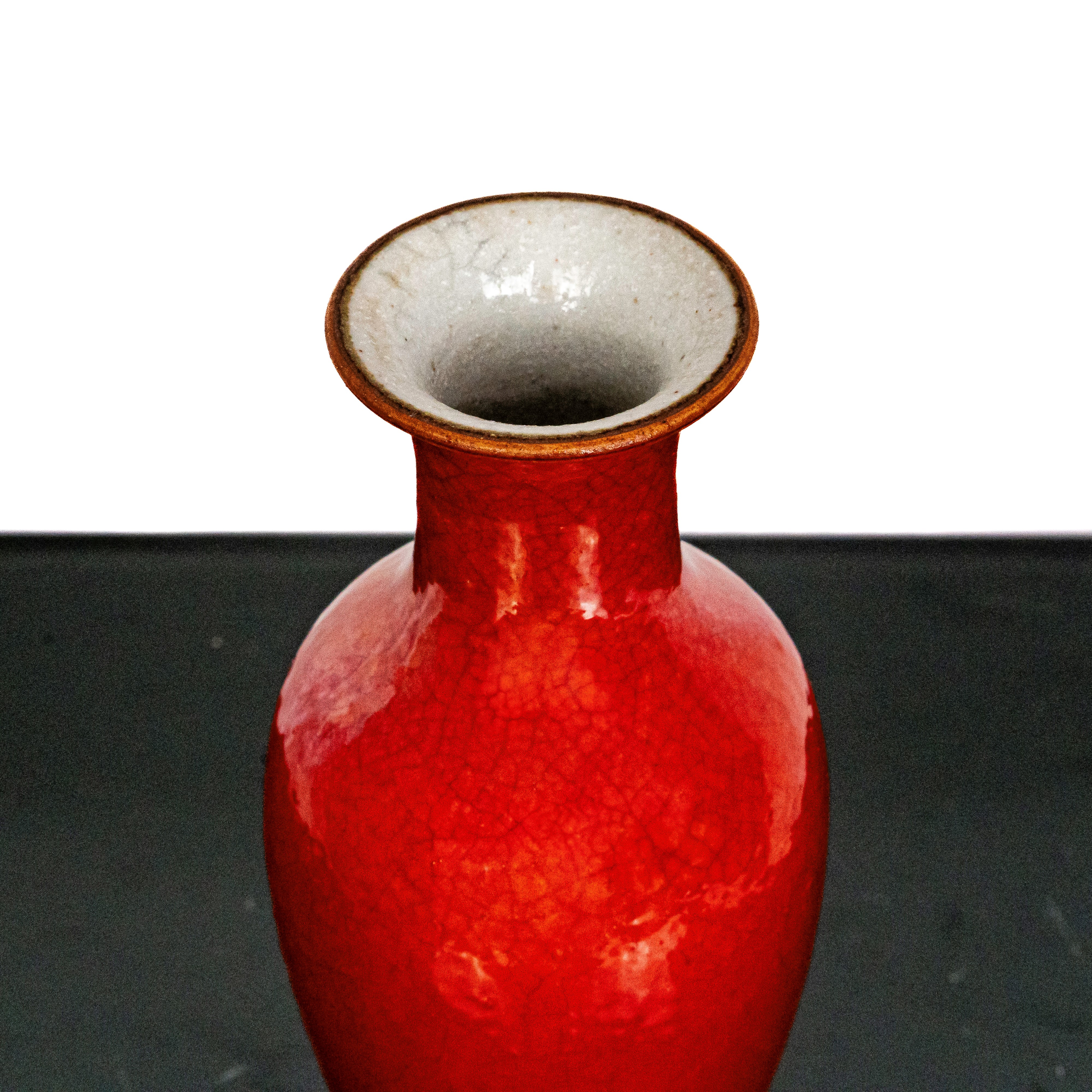 Vaso in Smalto Rosso