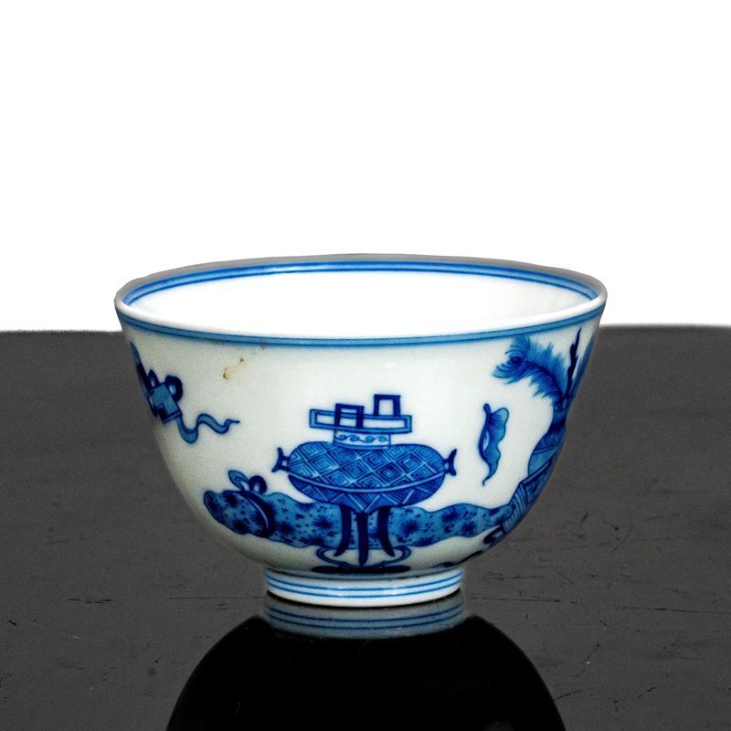 Coppa con Decori Blu