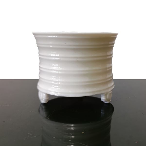 White porcelain incense burner