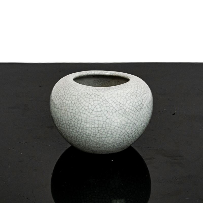 Bruciatore di incenso in smalto ceramica Qianlong Nian Zhi