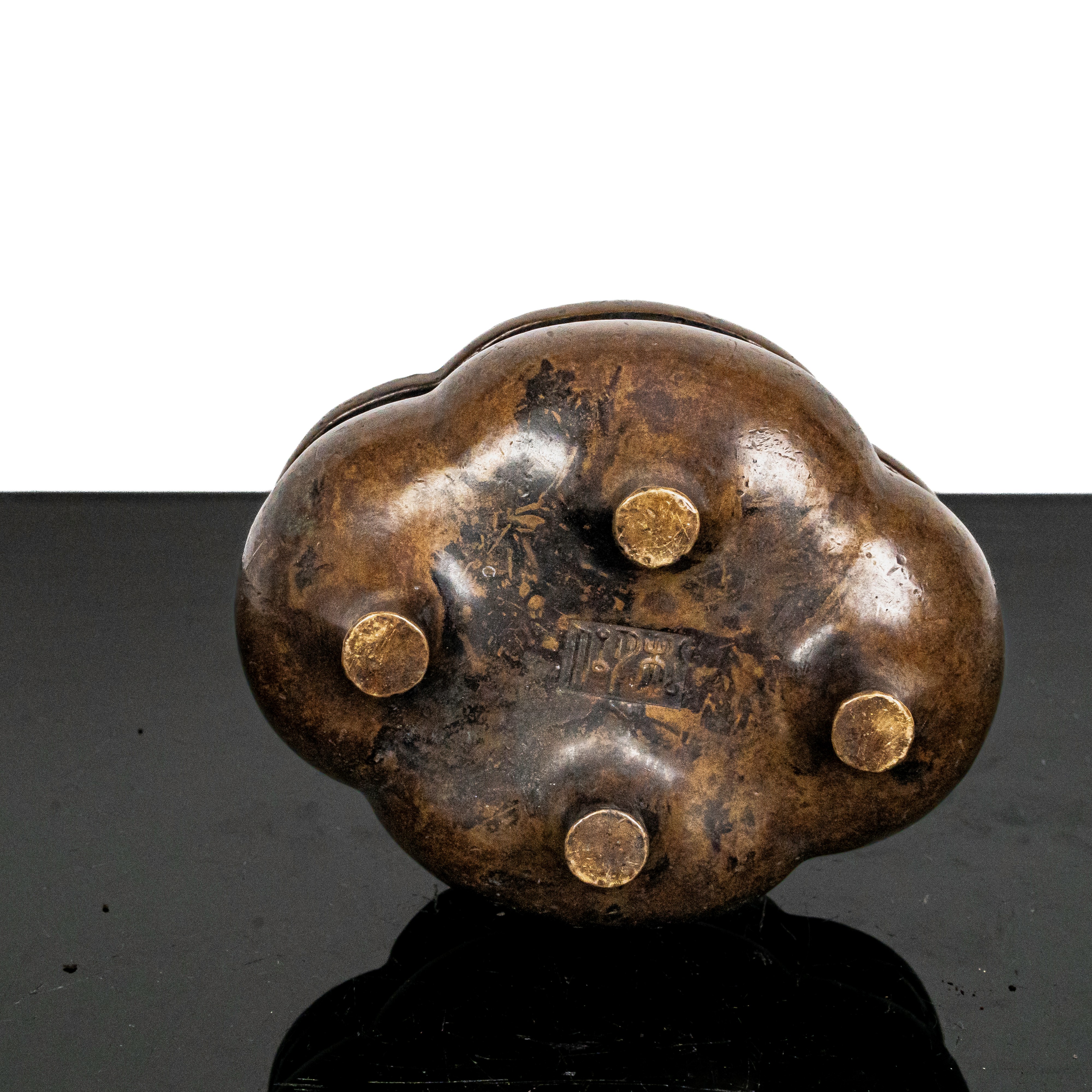 Bruciatore di incenso in bronzo