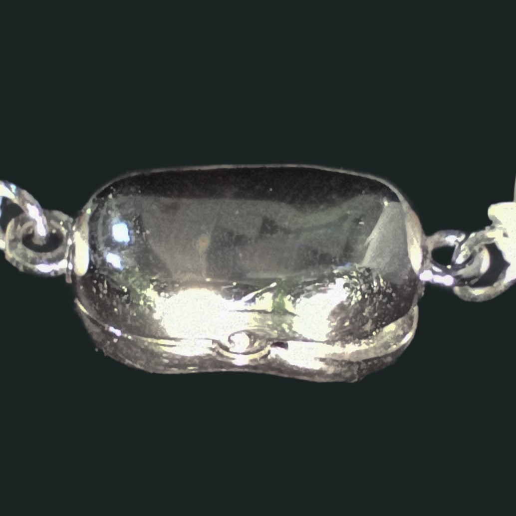 Collana in Perle Naturali Cinesi con Susta in Metallo Argentato