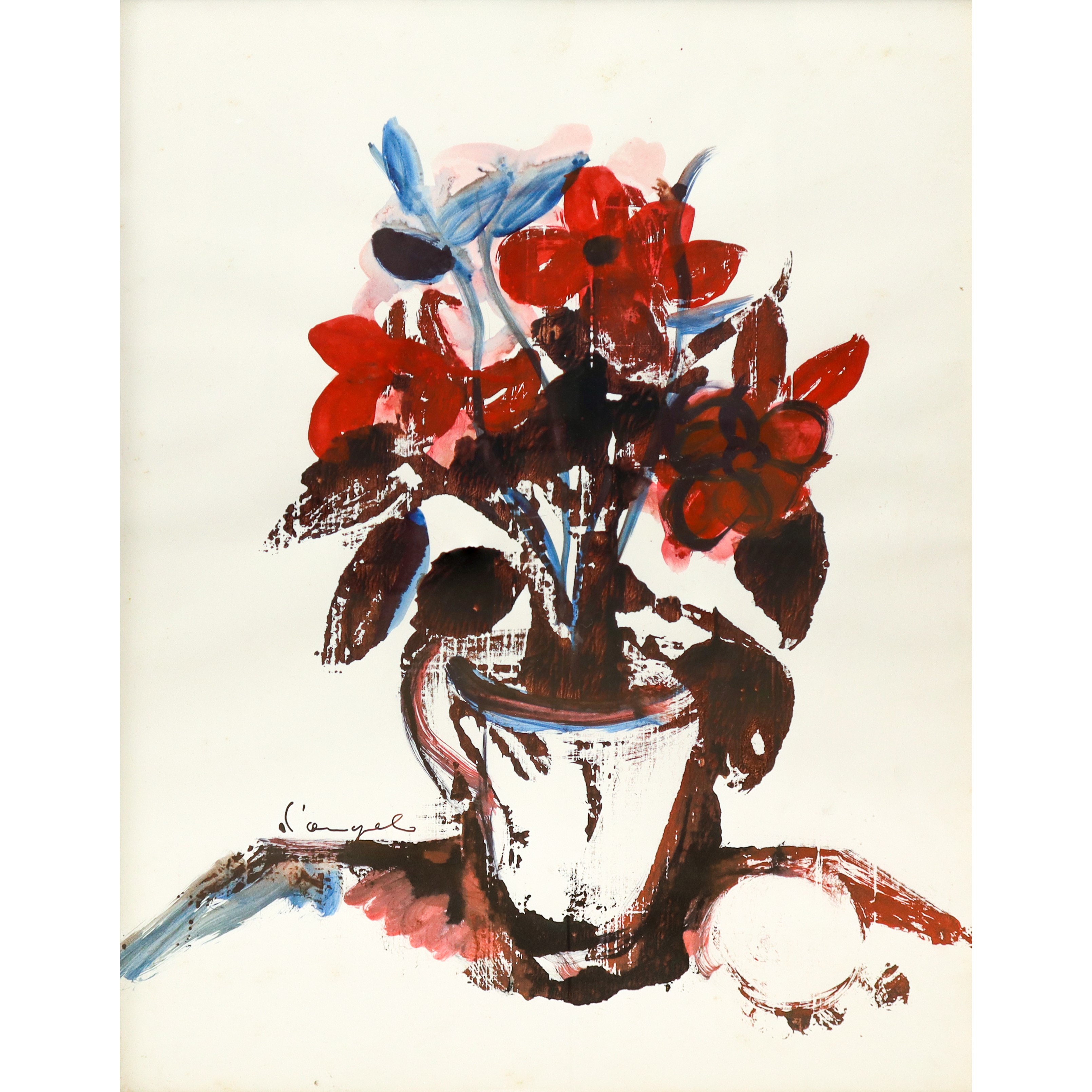 Natura morta di vaso con fiori