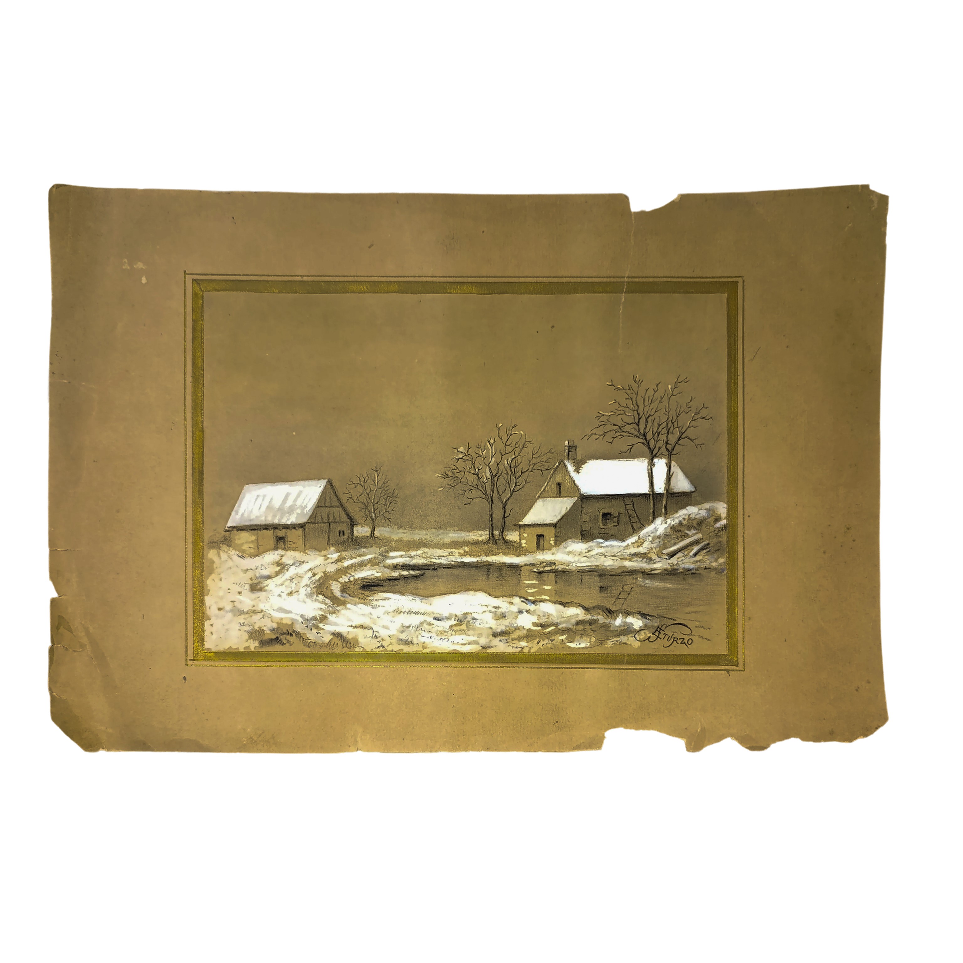 Emanuela Sturzo, Sorella Gemella di Don Luigi Sturzo - Paesaggio Innevato
