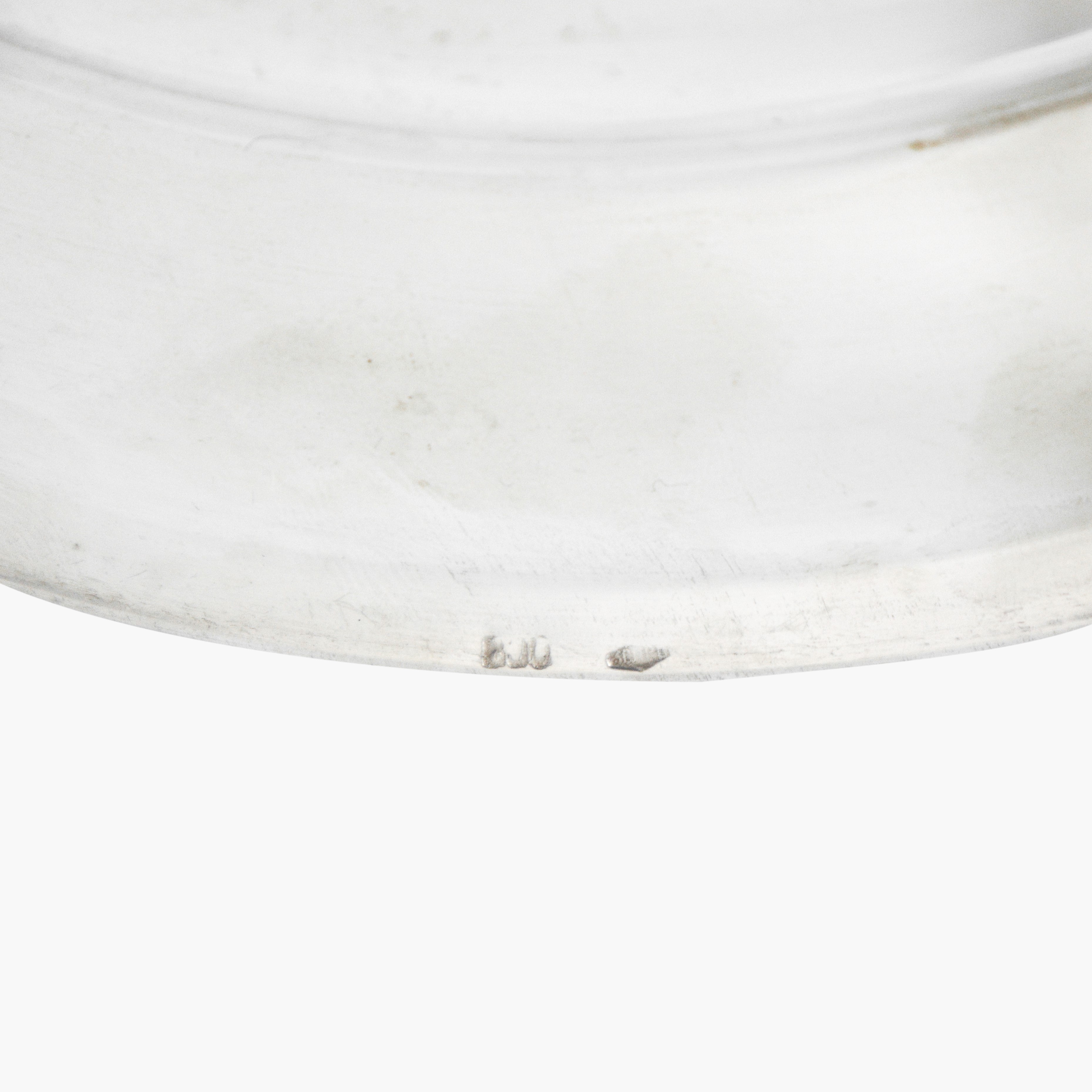 Piatto centrotavola in argento 800 st