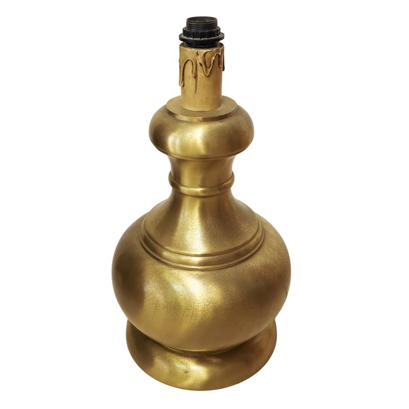 Banci Firenze - Grande Lampada da Tavolo in Ottone Dorato.