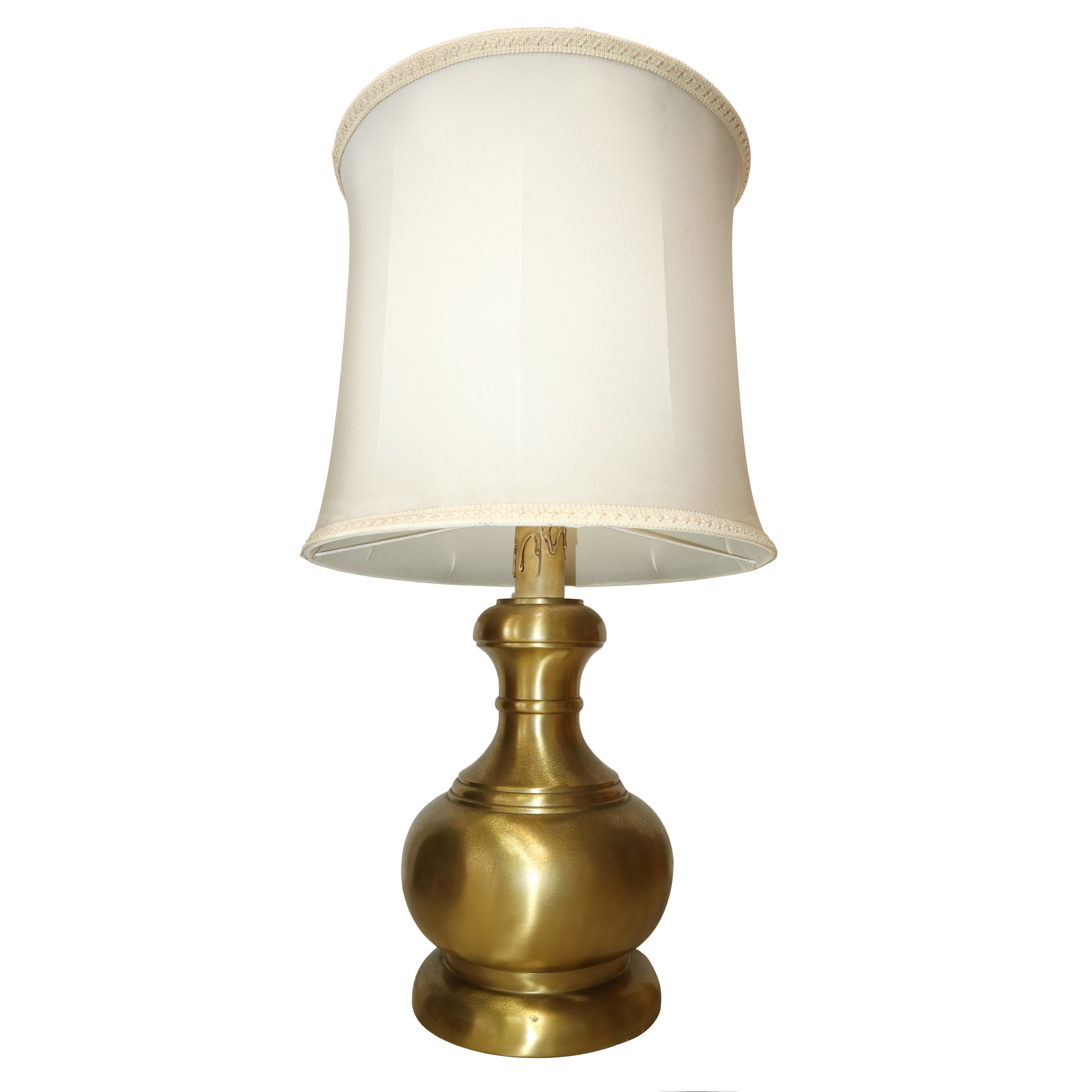 Banci Firenze - Grande Lampada da Tavolo in Ottone Dorato.