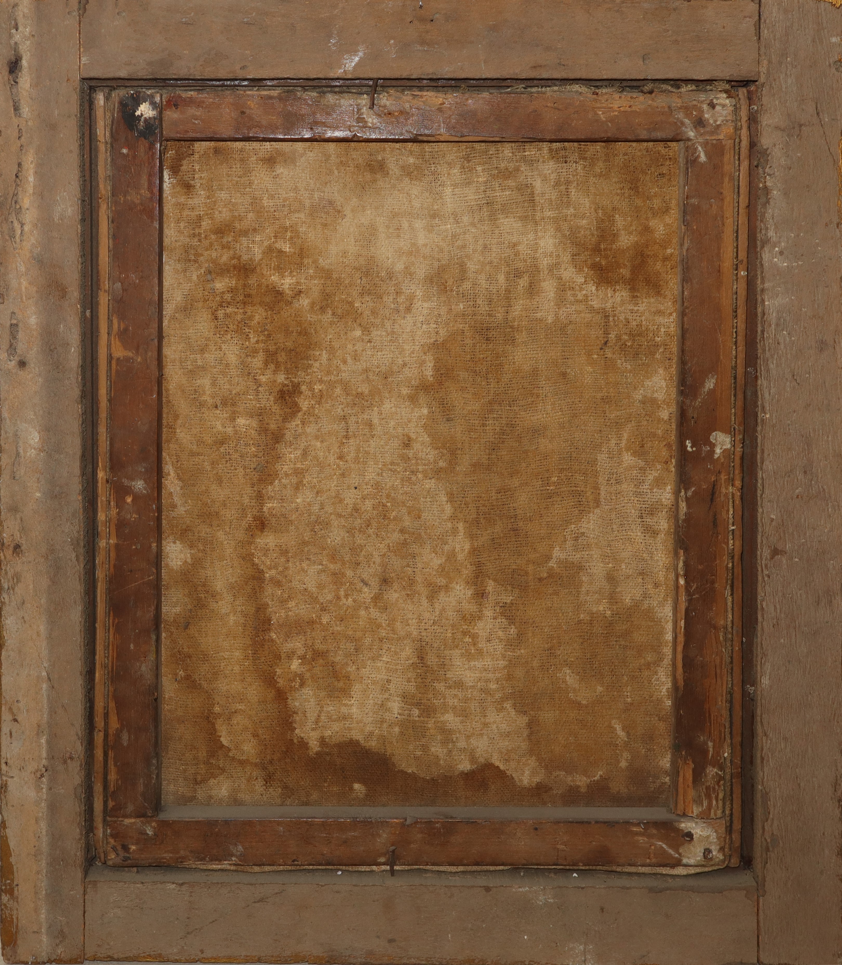 Paesaggio agreste con personaggi intenti nei lavori quotidiani