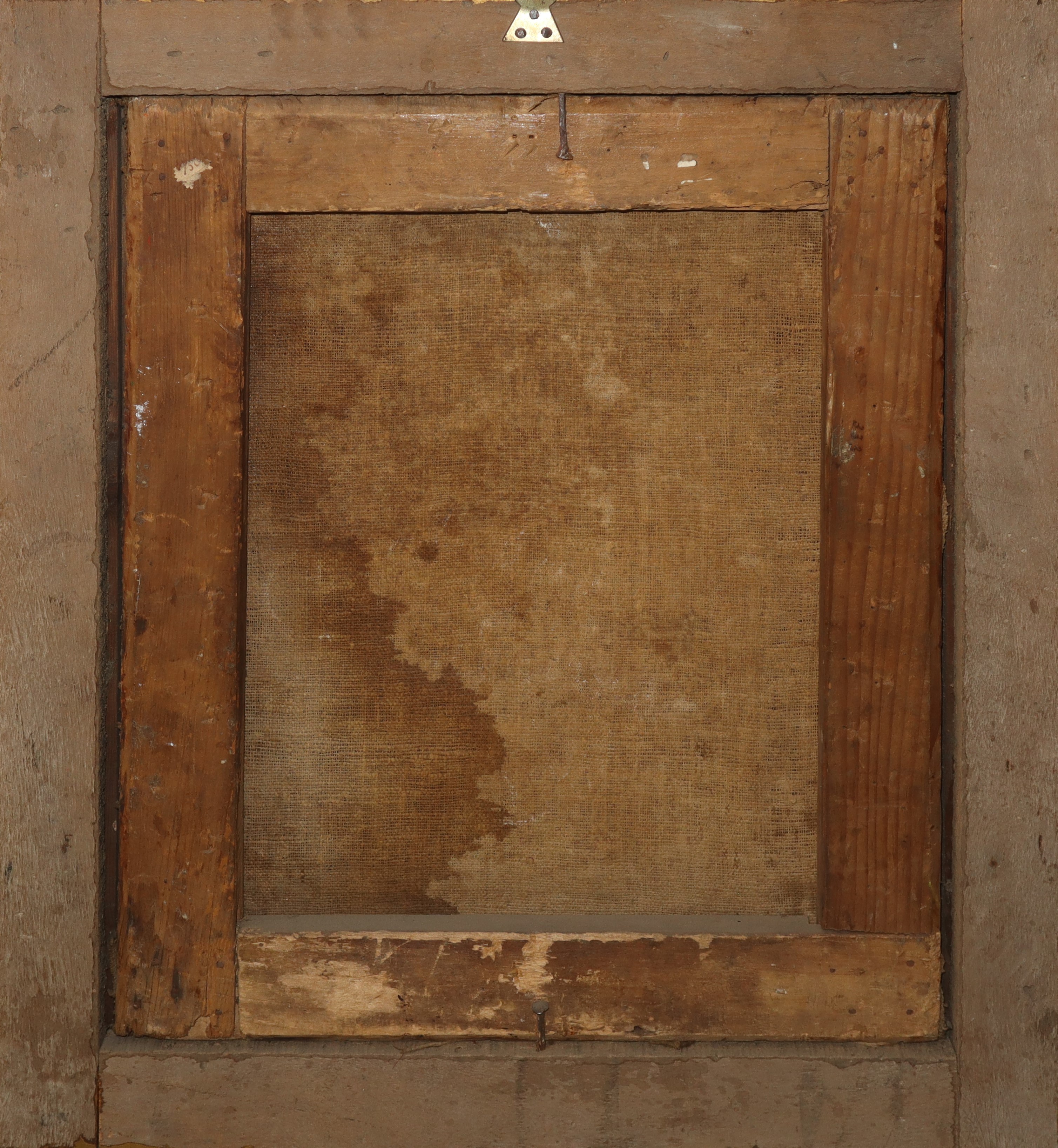 Paesaggio agreste con personaggi intenti nei lavori quotidiani