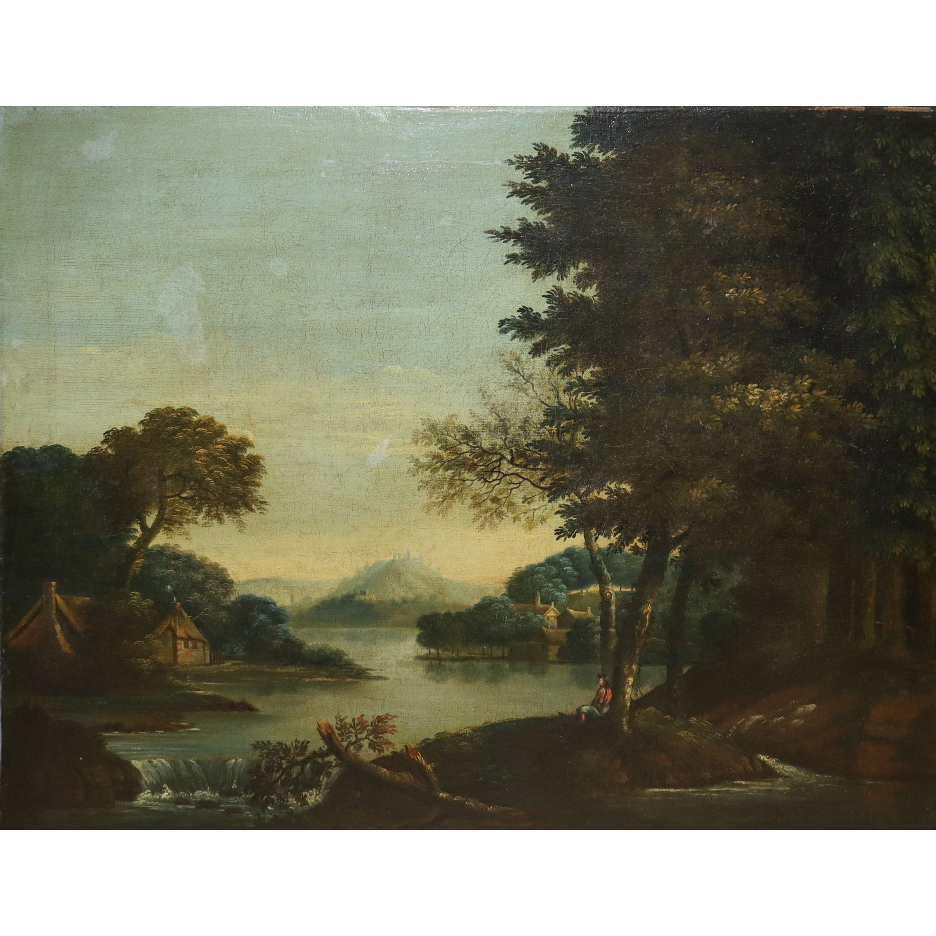 Paesaggio Fluviale con Alberi