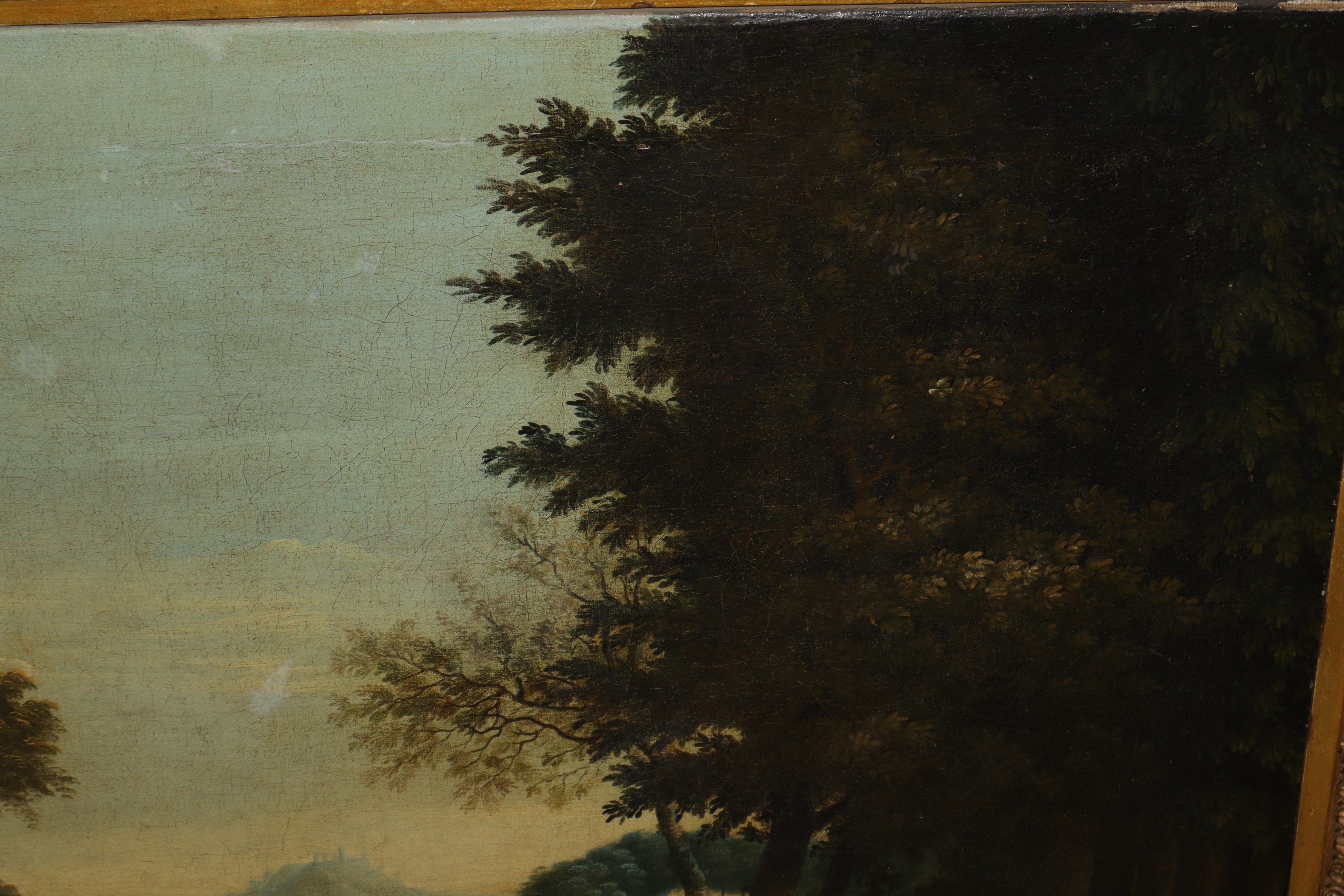 Paesaggio Fluviale con Alberi