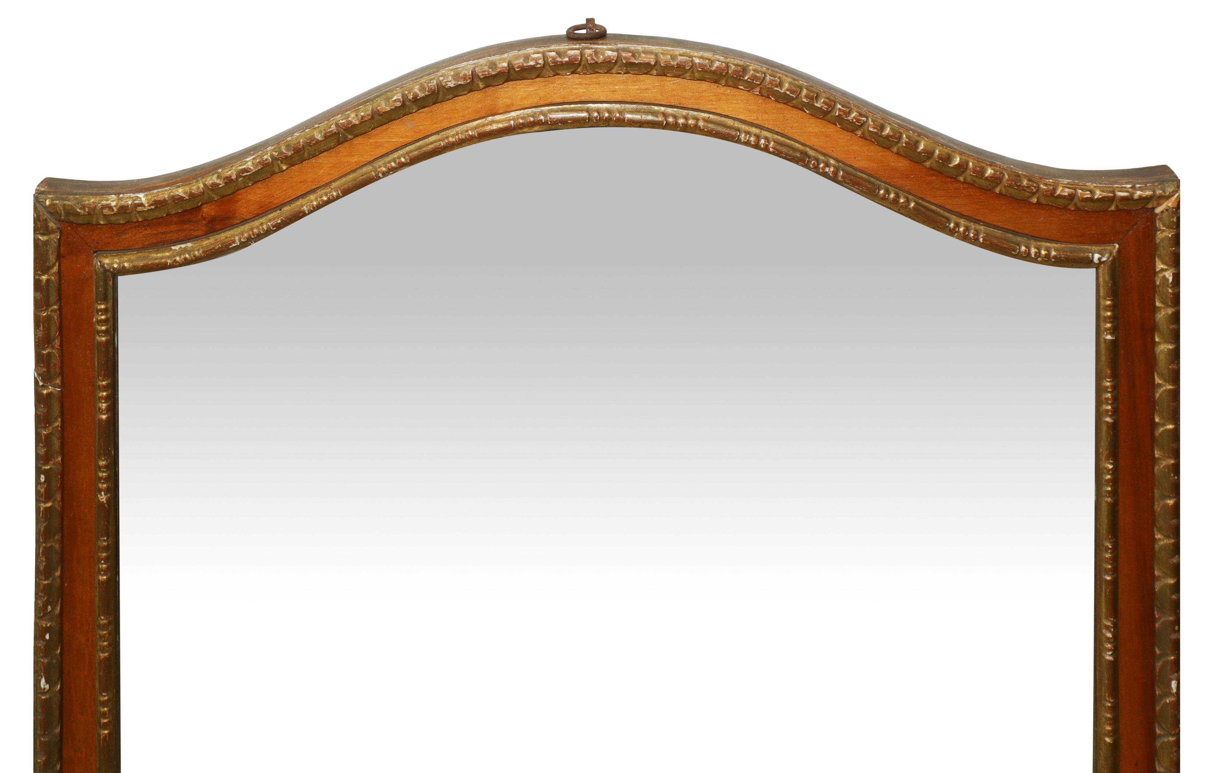 Specchiera in Legno Dorato e Laccato