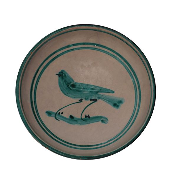 Ceramic bowl with bird design