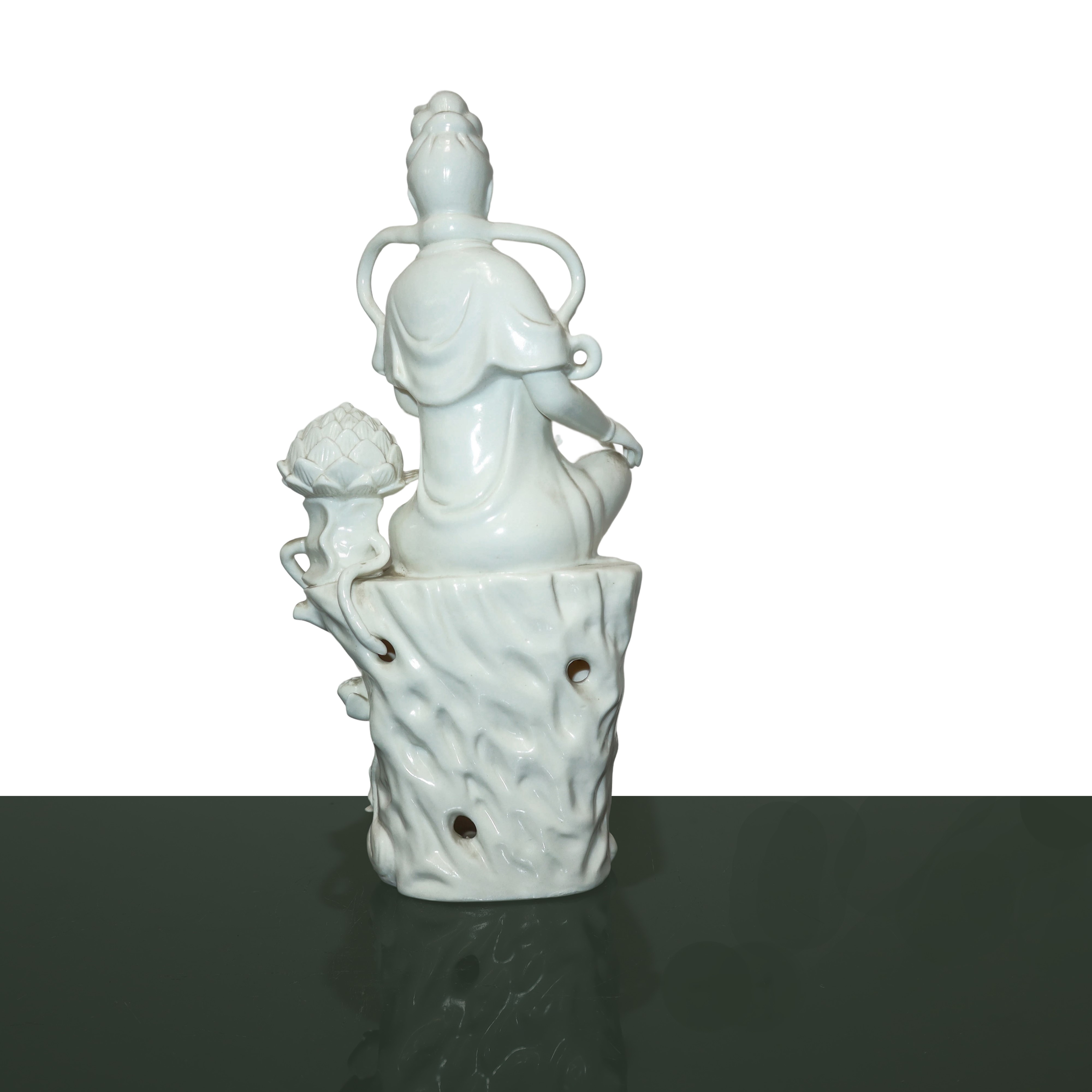 Guanin in porcellana blanc de China Kwan Yin