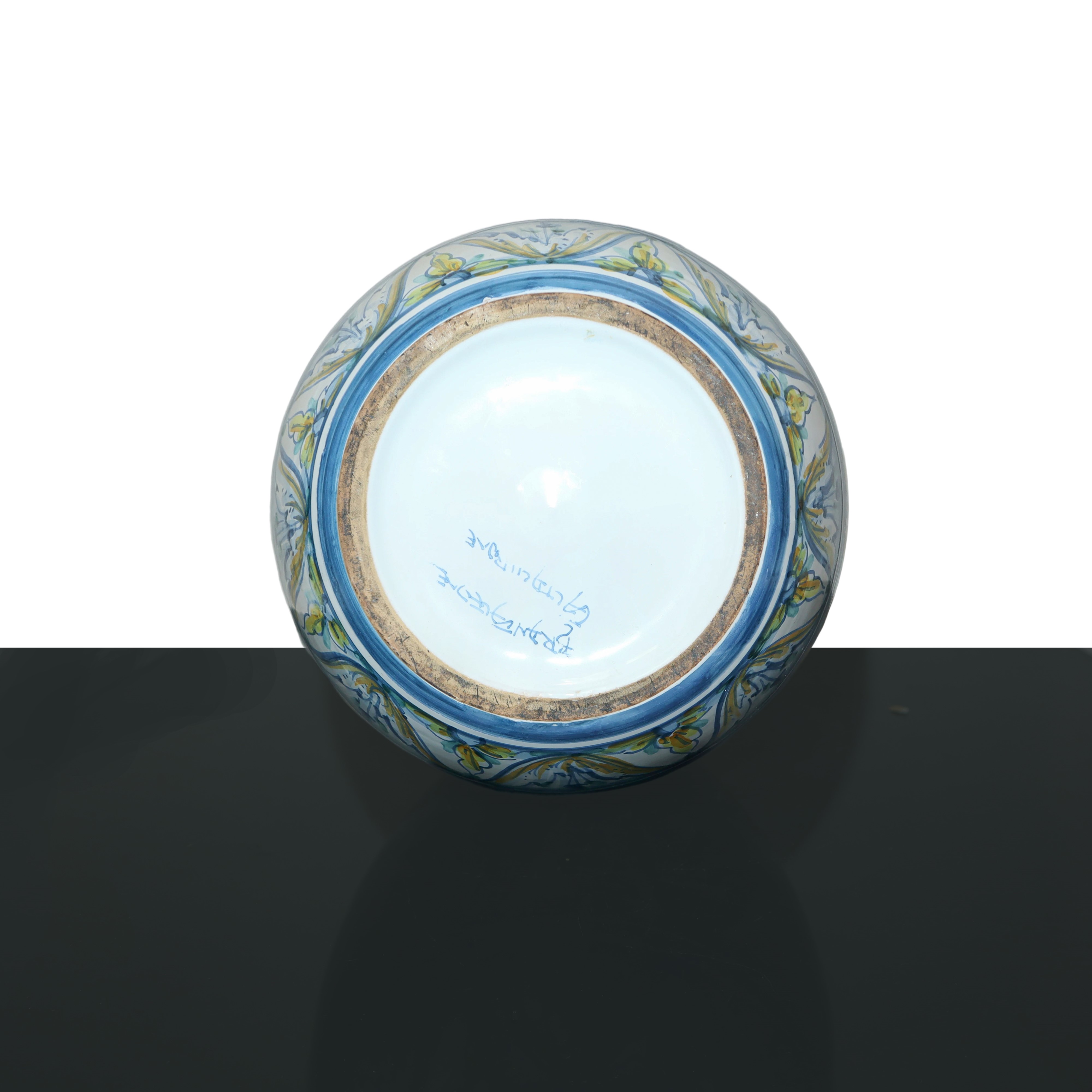 Ceramiche Brancaleone, Vaso in maiolica di Caltagirone, h 41 cm, XX secolo