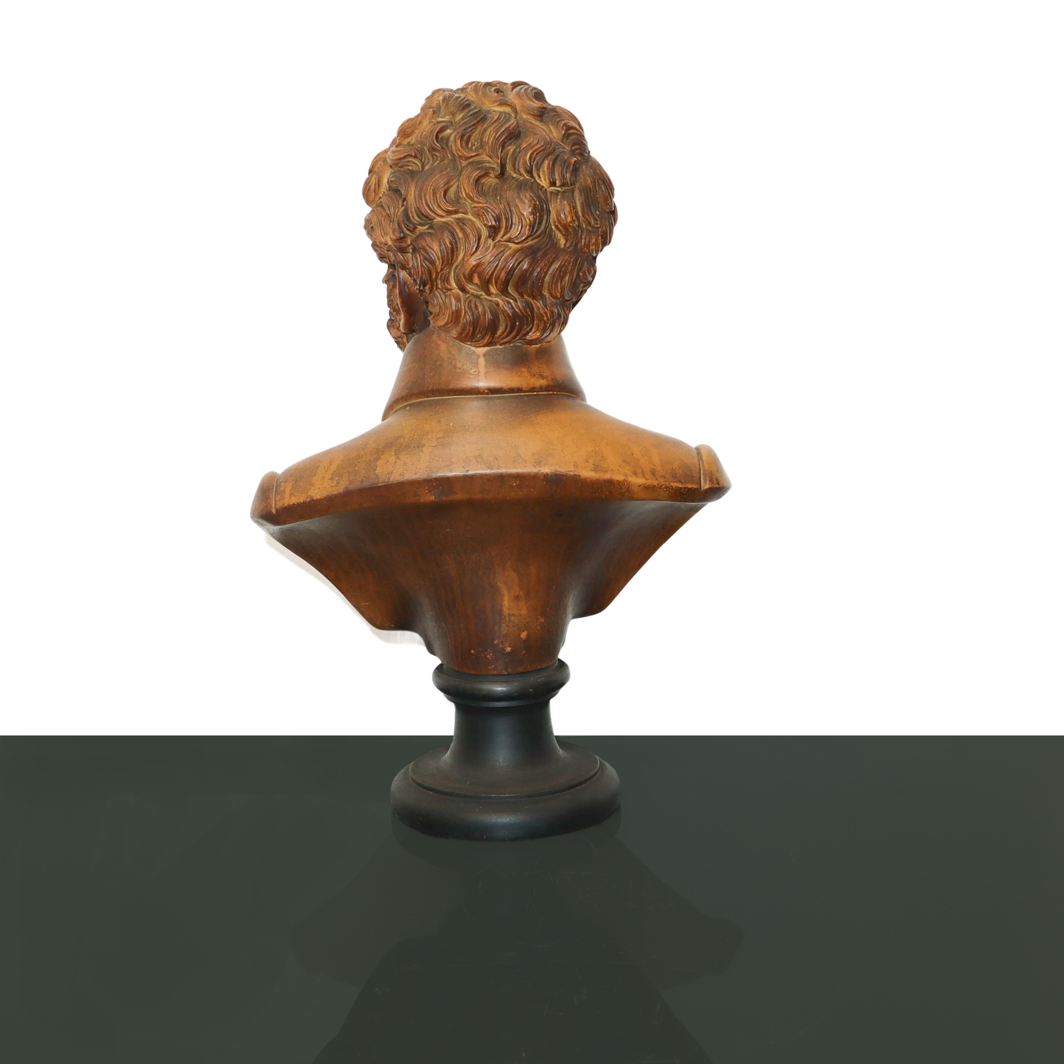 Mezzobusto di Vincenzo Bellini in Pasta Simil Marmo