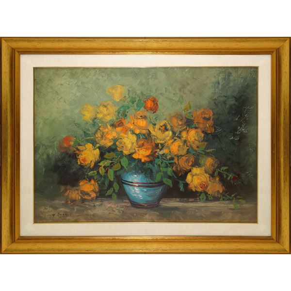 Still life of flowers with vase