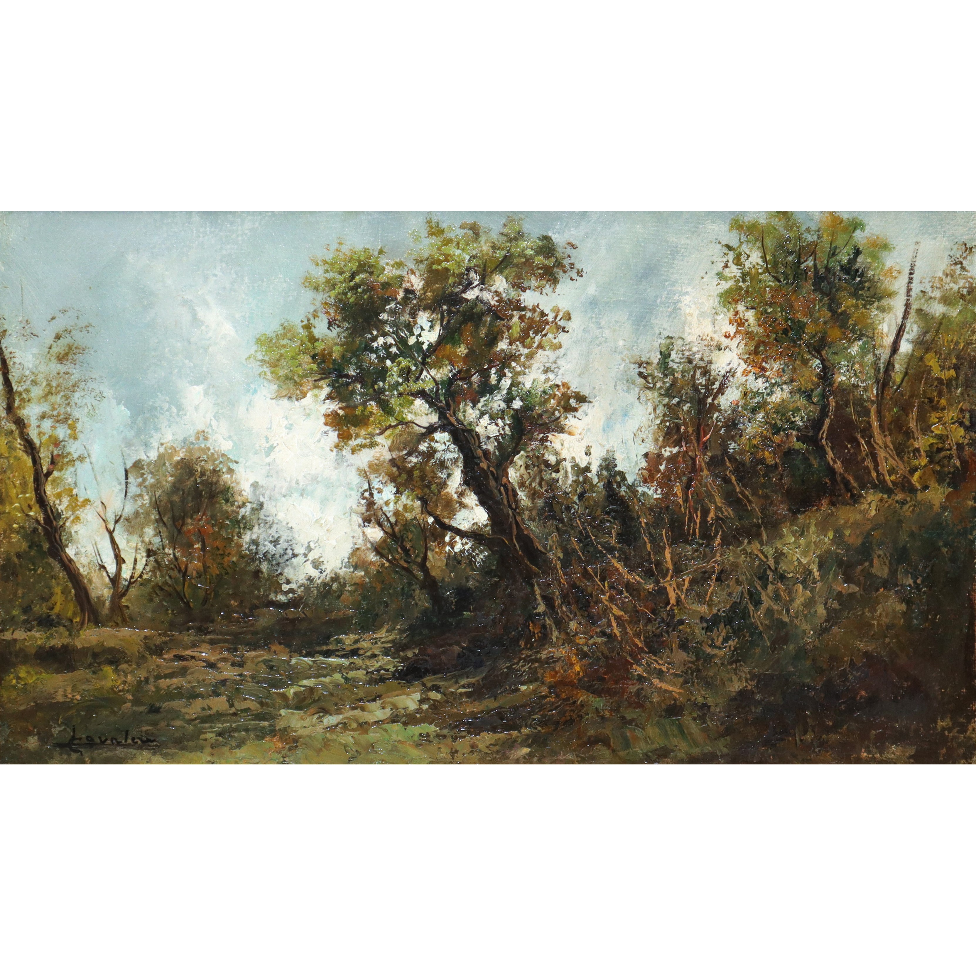 Ludovico Cavaleri - Paesaggio con alberi