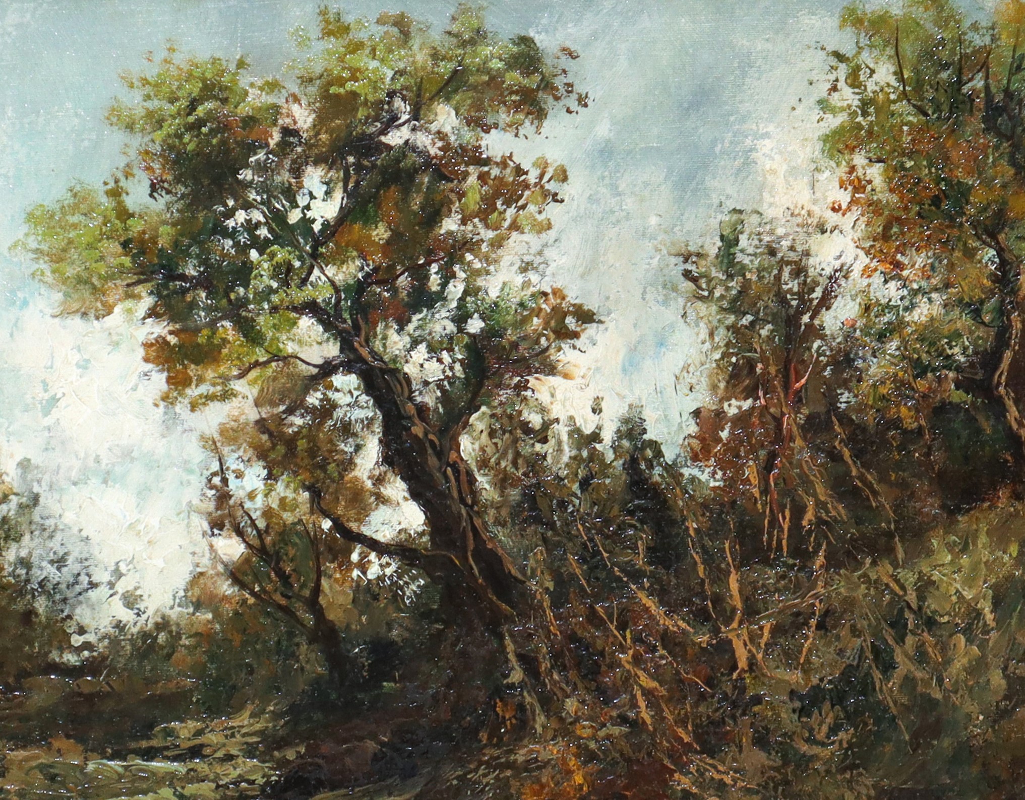 Ludovico Cavaleri - Paesaggio con alberi