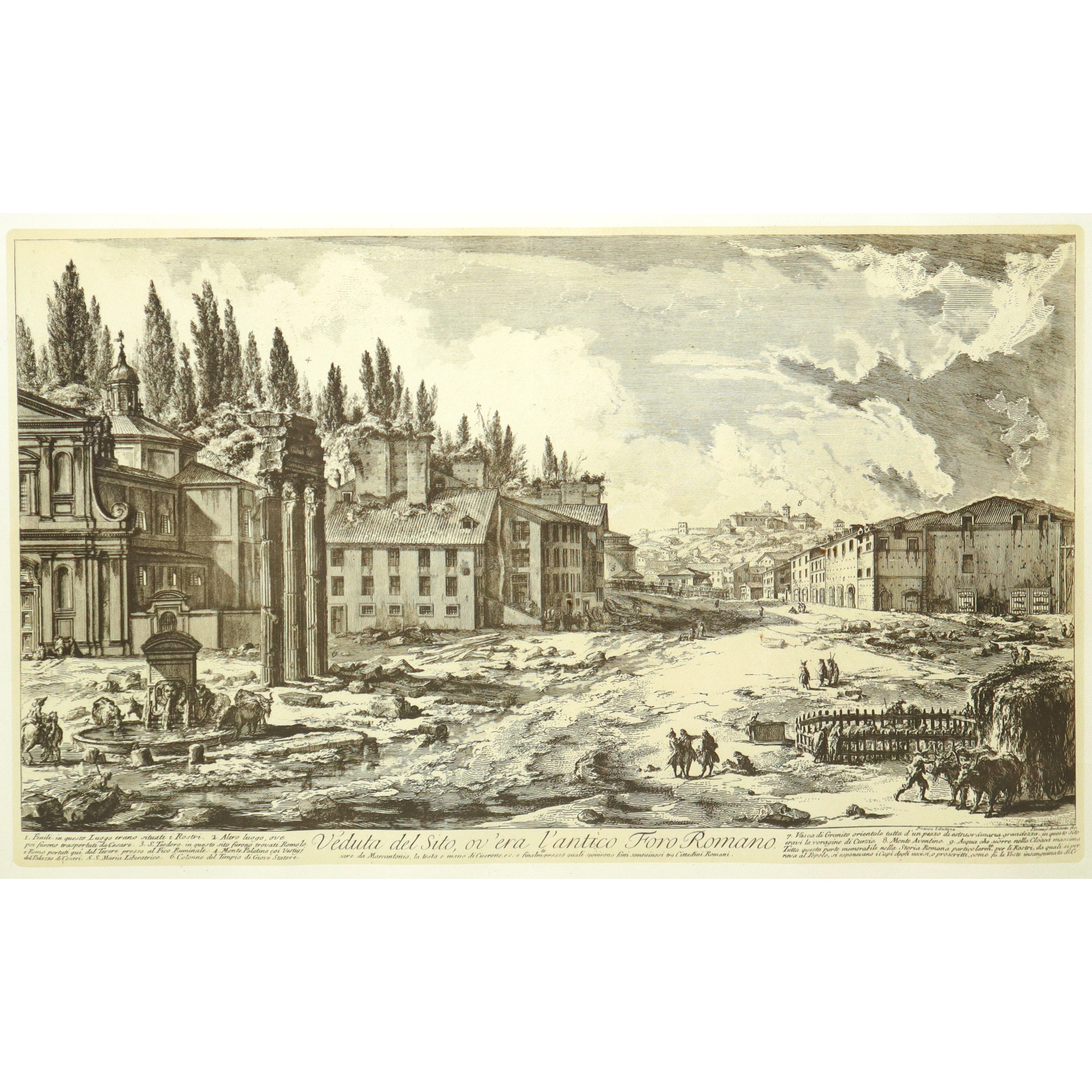 Giovan Battista Piranesi - Veduta del Sito Ove Era L'antico Foro Romano