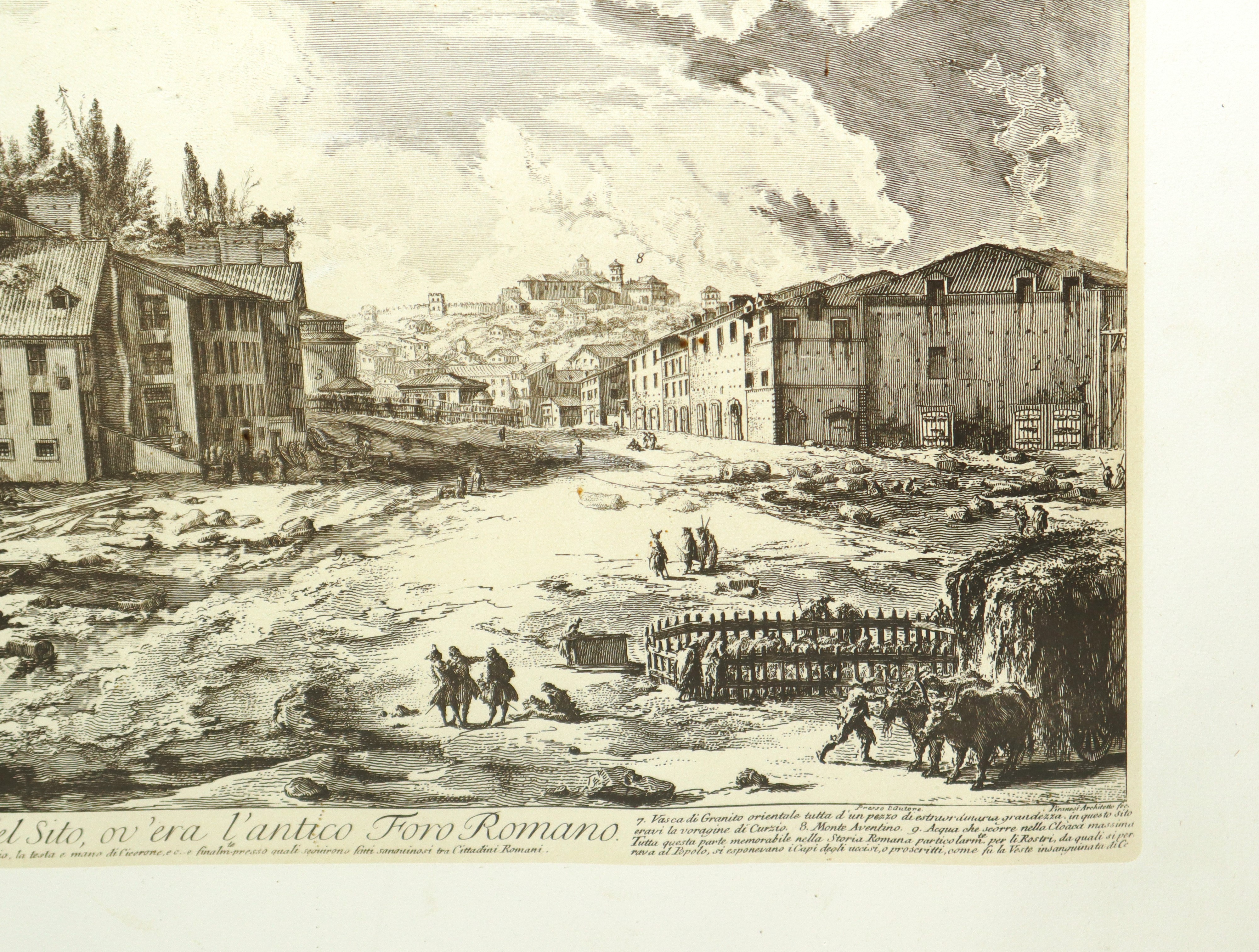 Giovan Battista Piranesi - Veduta del Sito Ove Era L'antico Foro Romano