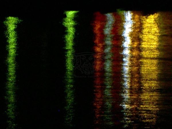"SPARE WATER" Collection, 2005, digital, (31x40), Digital Fine Art print on photo paper mat, Sicily: reflections in the port of Ognina, Catania