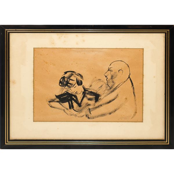 Mino Maccari - Man with child
