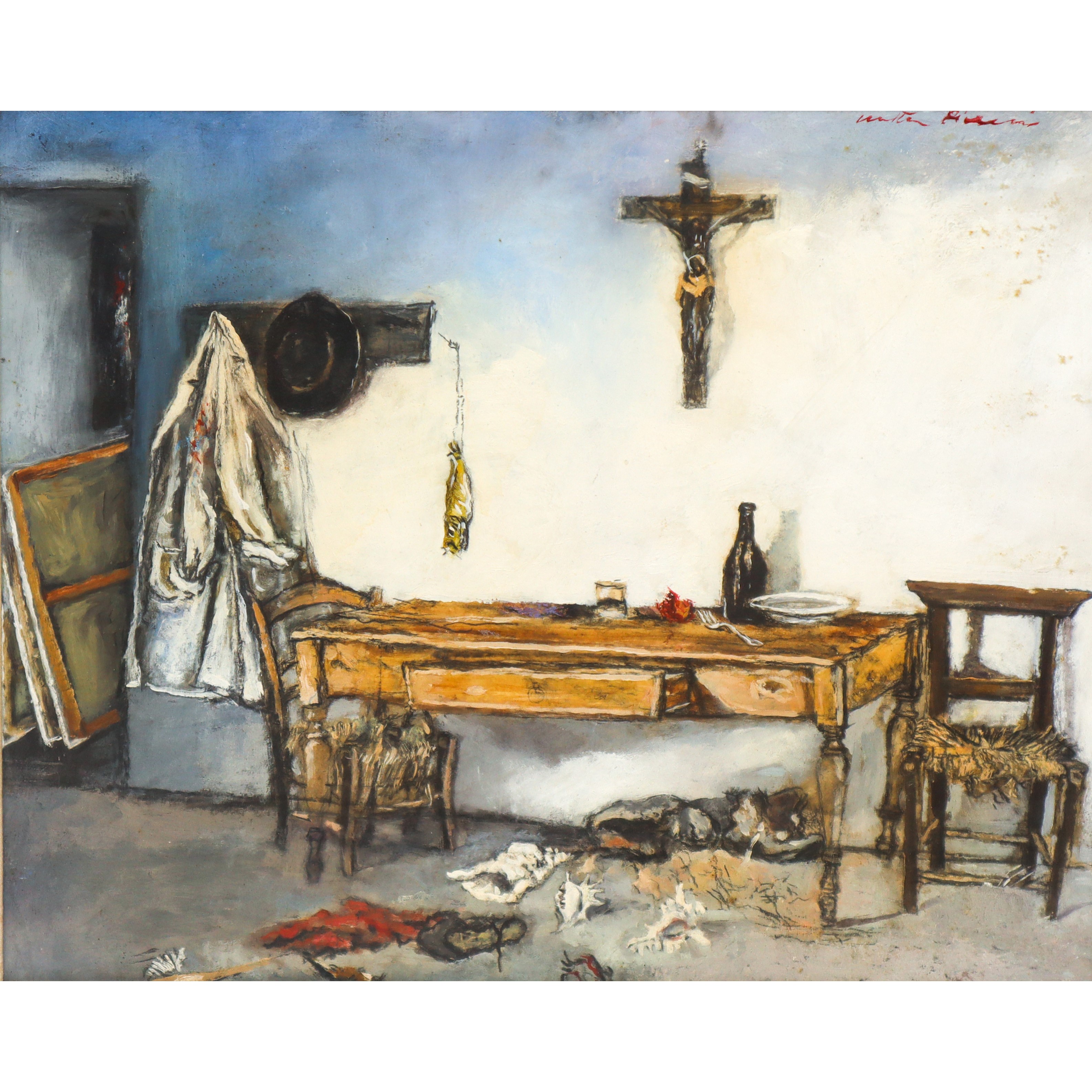 Walter Piacesi - Angolo dello Studio con Varie Cose