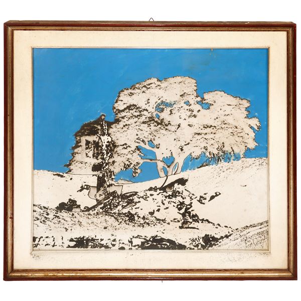 Tano Festa - Snow-covered tree