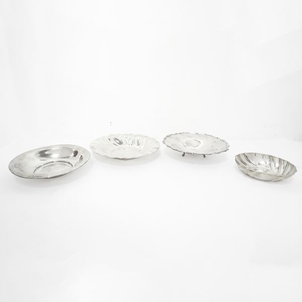 N°4 Piattini in argento 800
