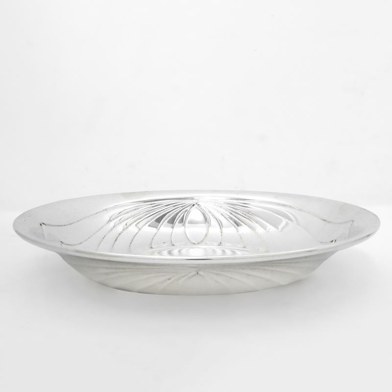 Piccolo piatto rotondo in argento 925