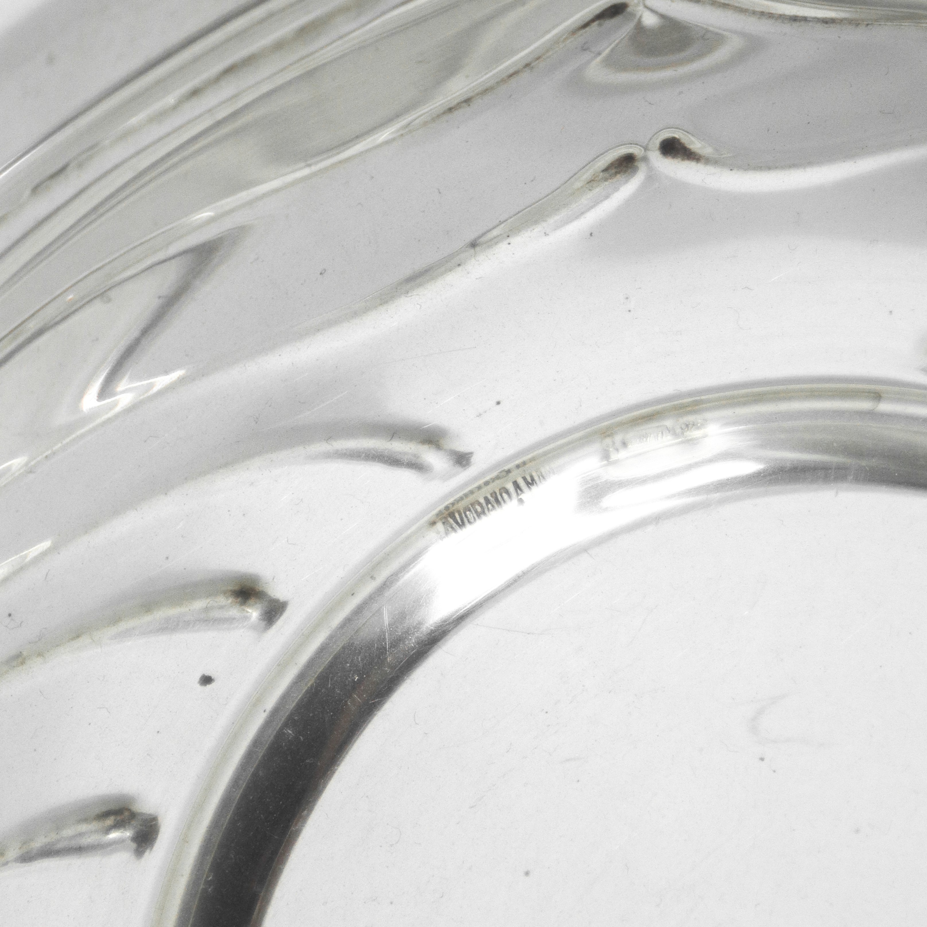 Piccolo piatto rotondo in argento 925