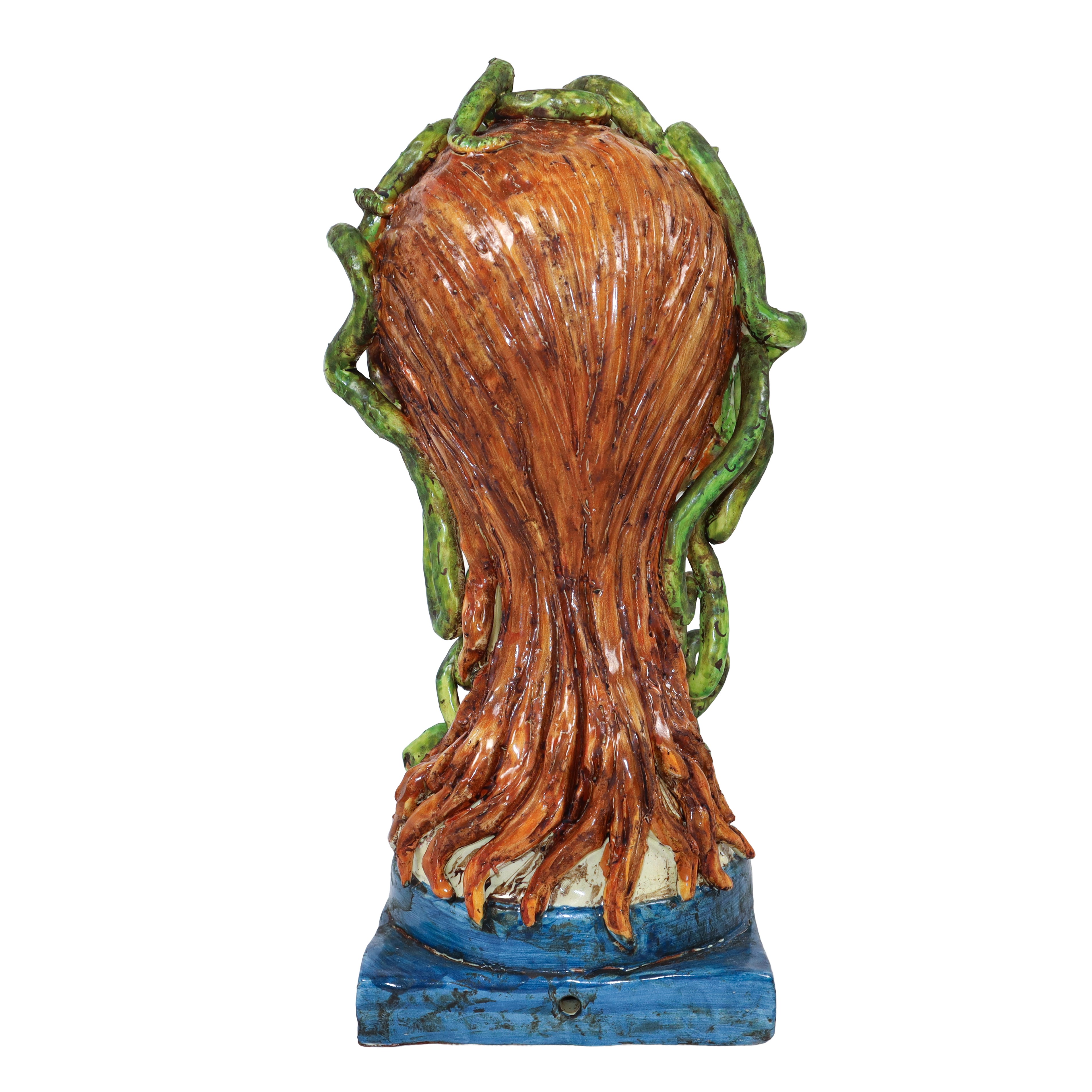 Testa di donna con serpenti