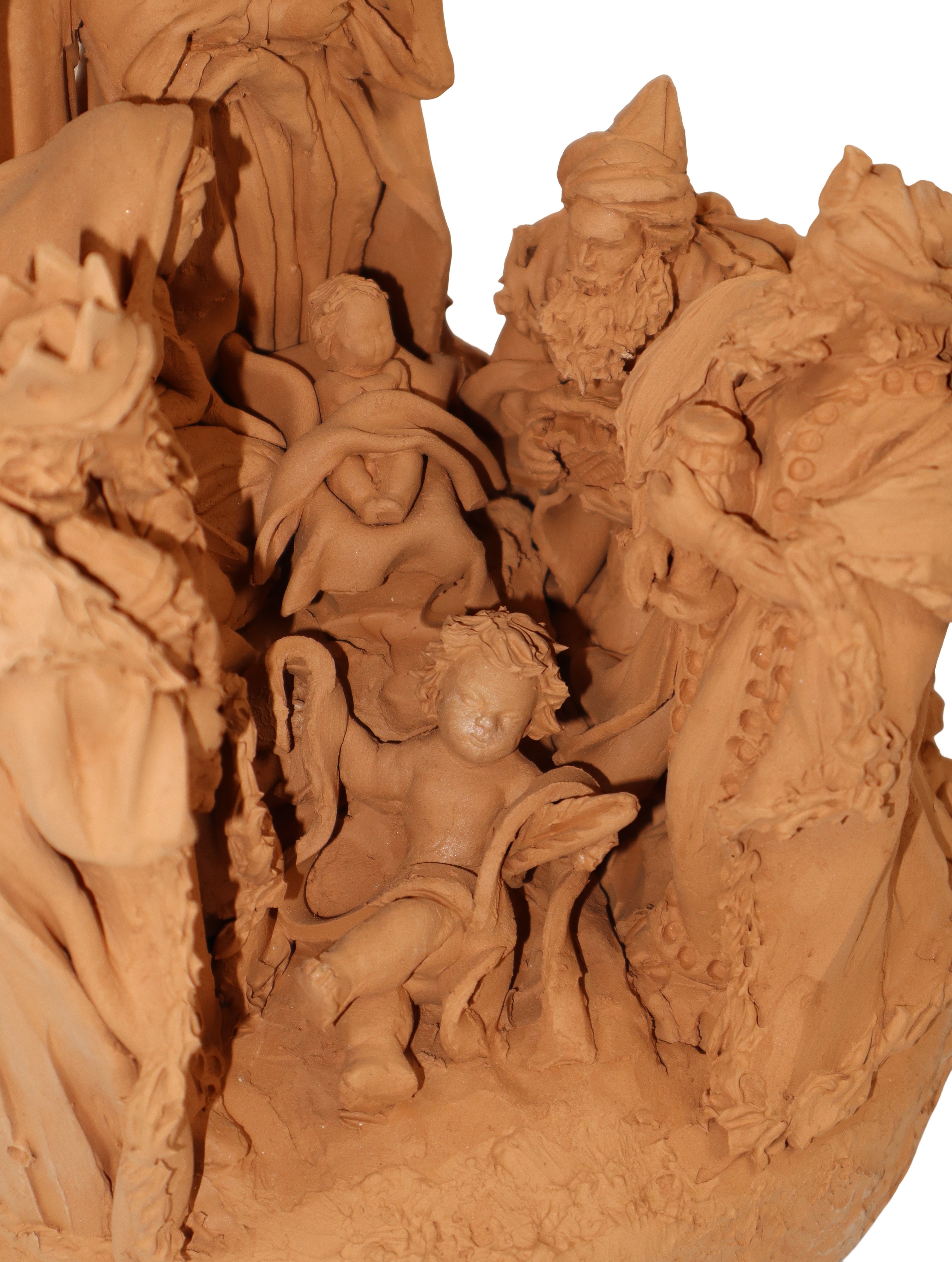 Natività e re Magi in terracotta