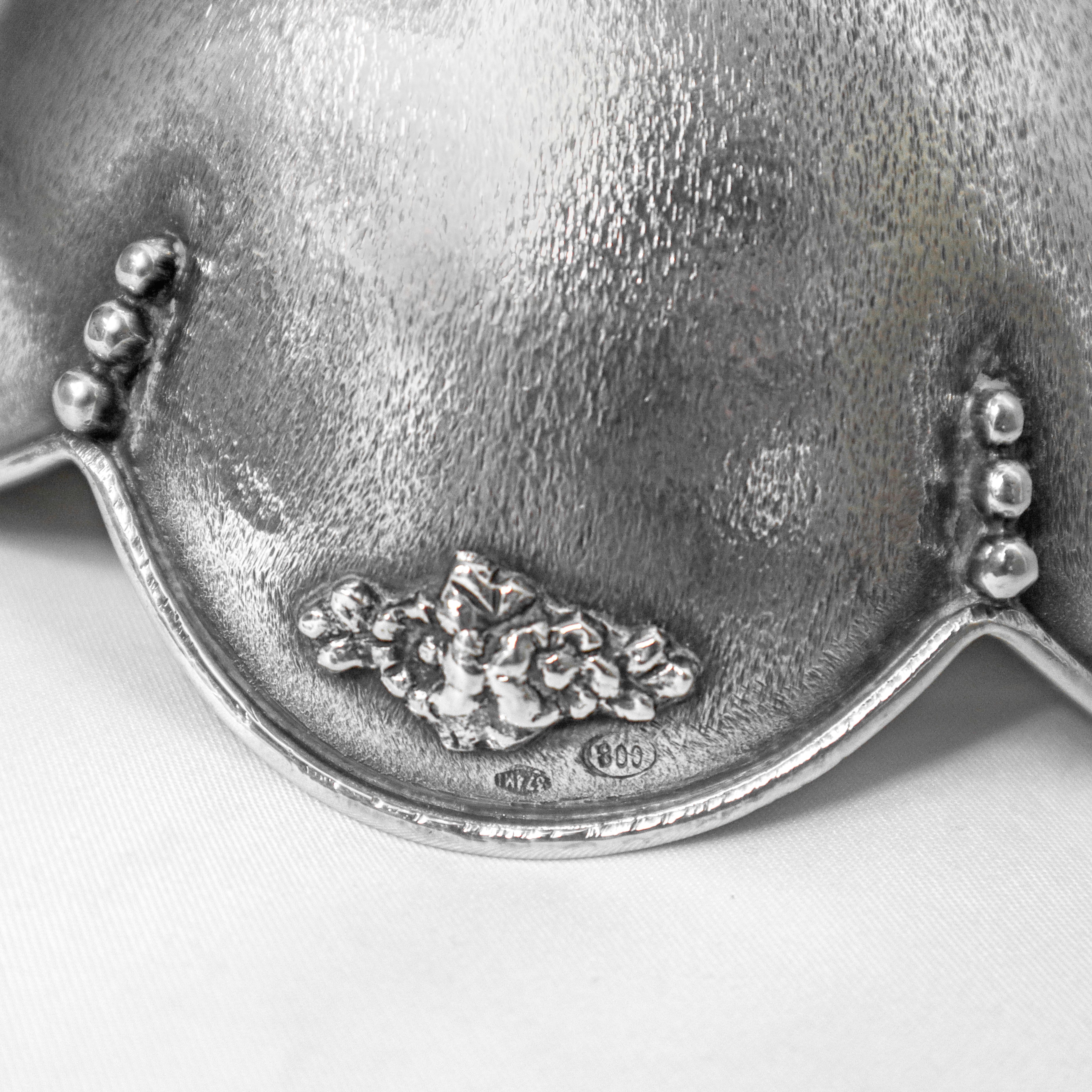 Portaconfetti in argento 800