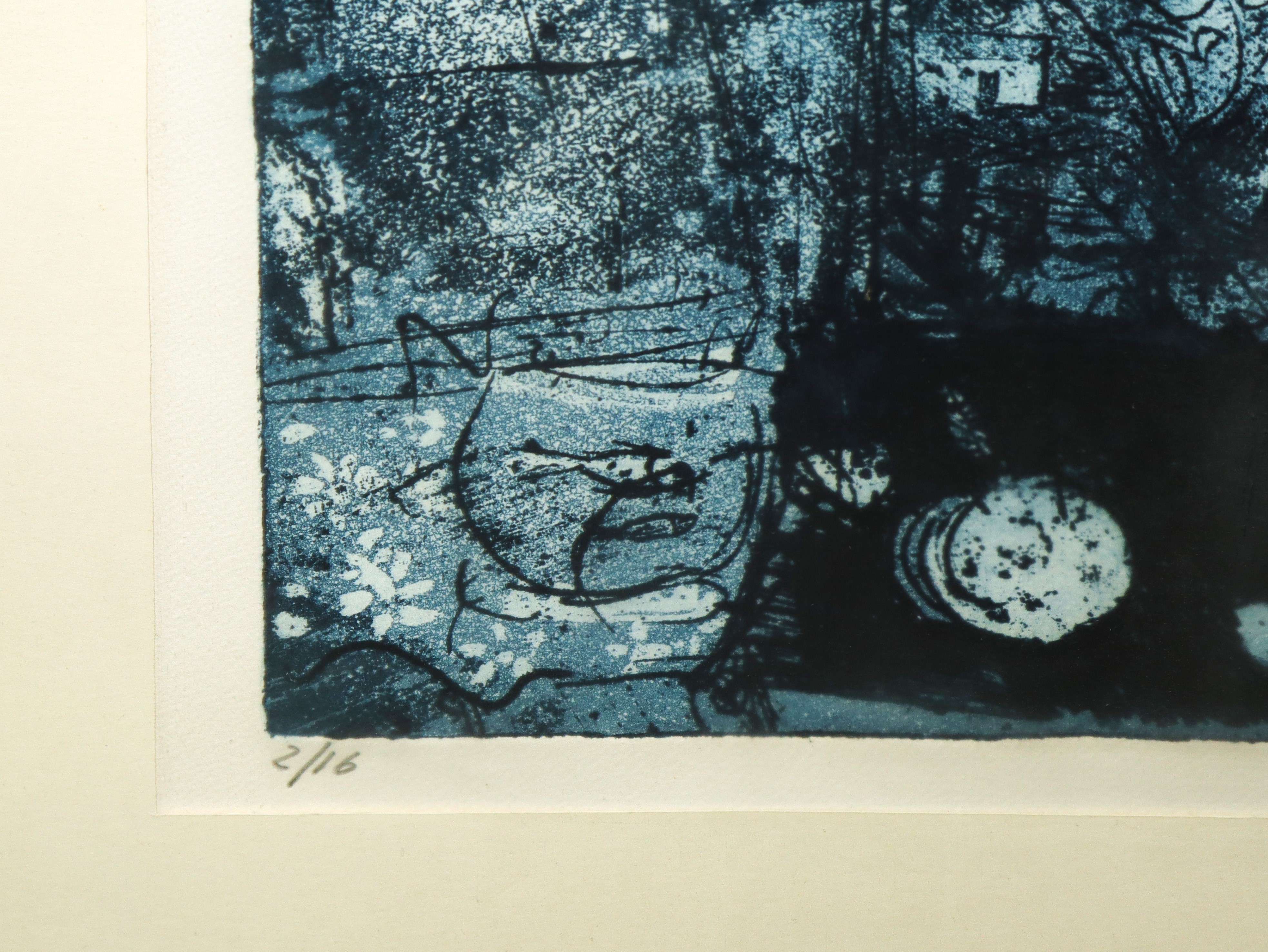 Nino Cordio - Senza titolo (litografia su cartoncino), 1964
