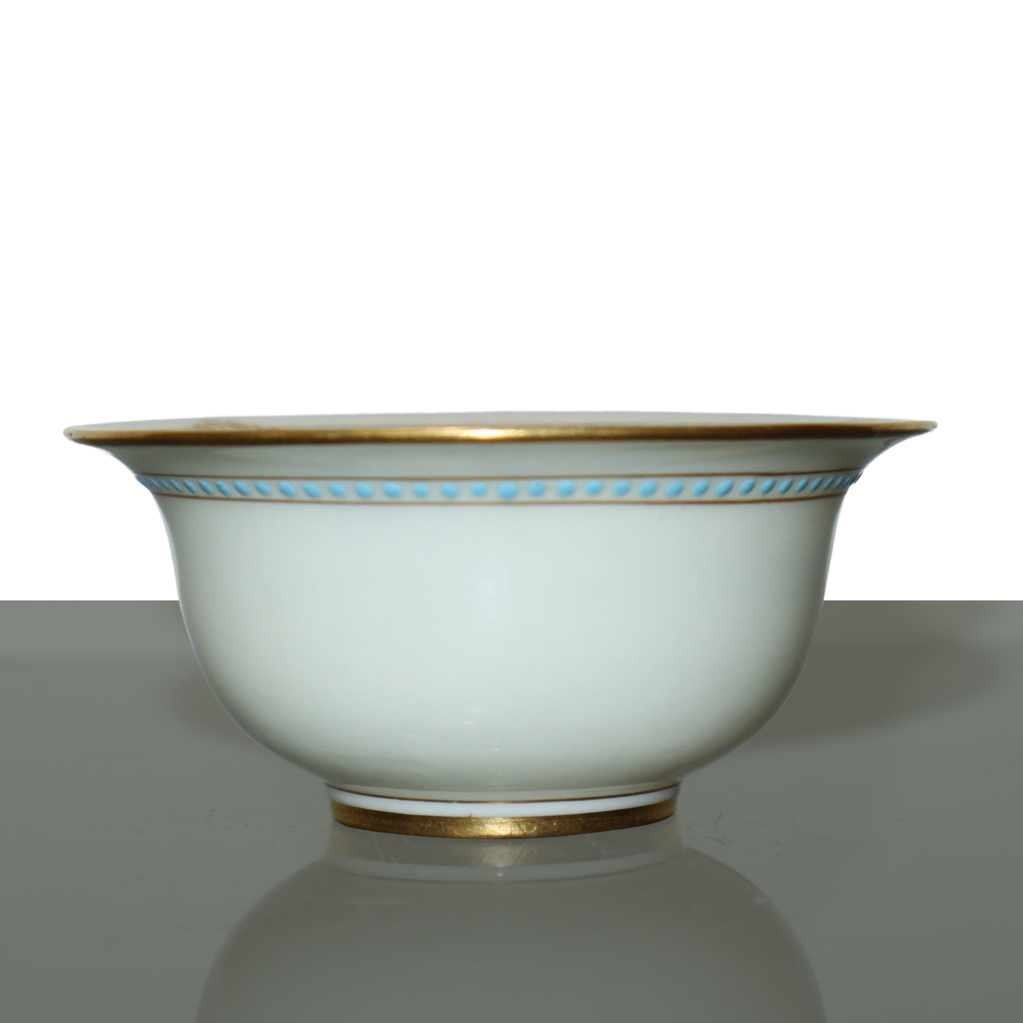 Tête-à-tête Tiffany&co con base in argento sterling e tazza in porcellana con decori floreali cin...