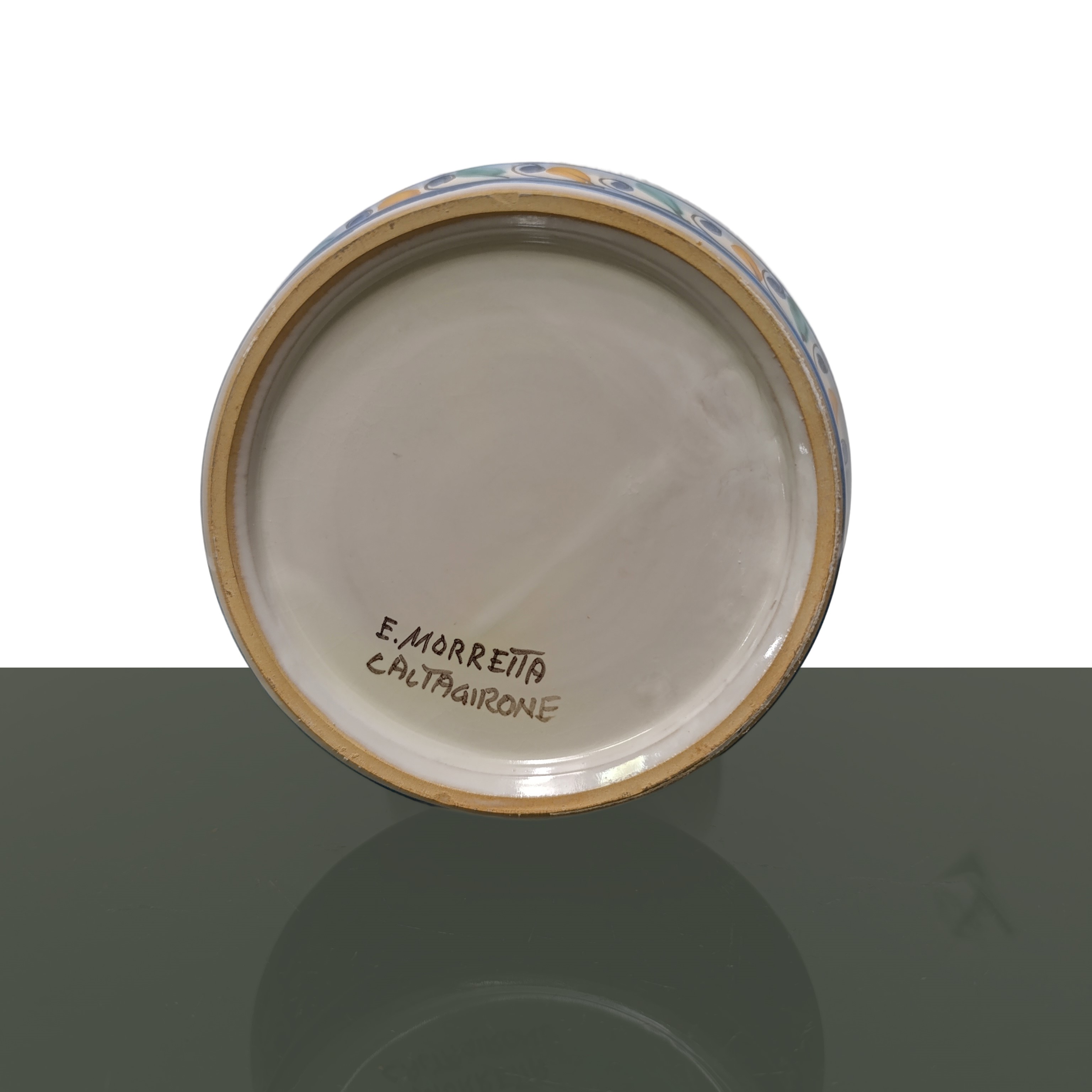 Albarello in ceramica policroma di Caltagirone