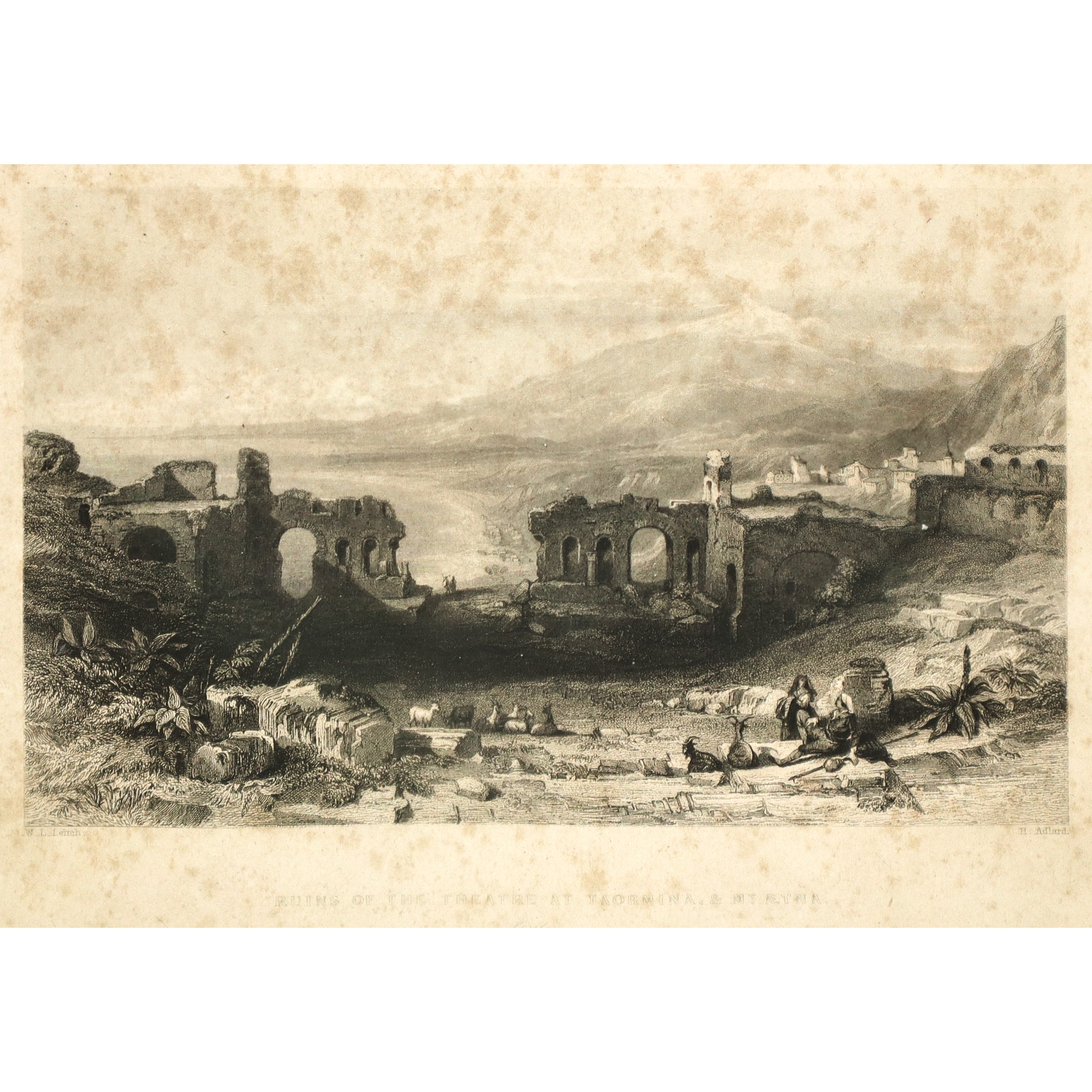 Leighton Leitch, Etna e teatro greco di Taormina