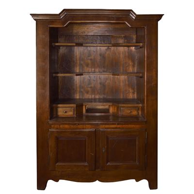 Credenza a Giorno in Legno di Noce