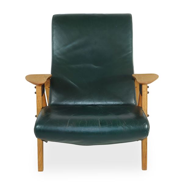 Carlo Mollino per Zanotta - Gilda CM armchair in green leather