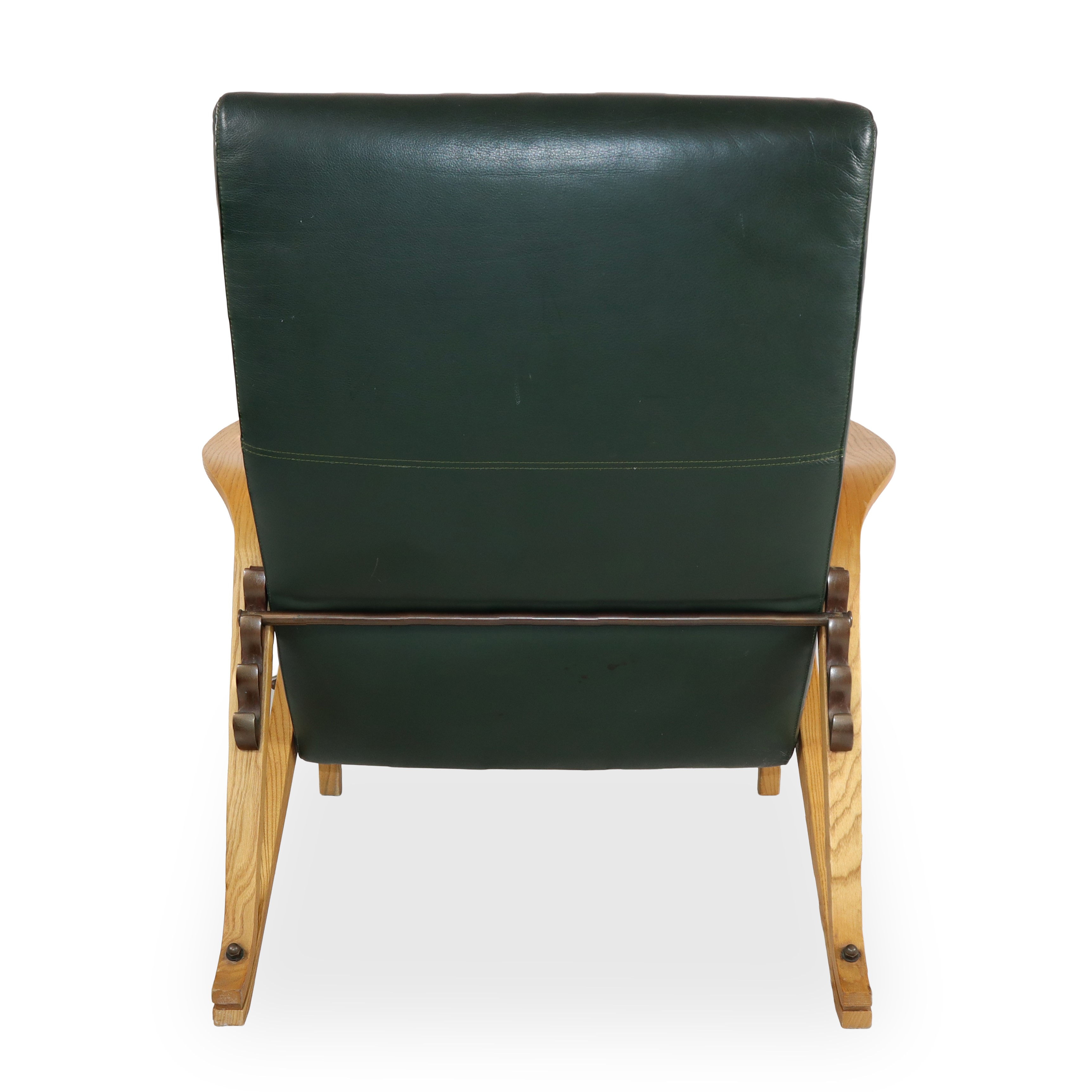 Poltrona Gilda CM in pelle verde