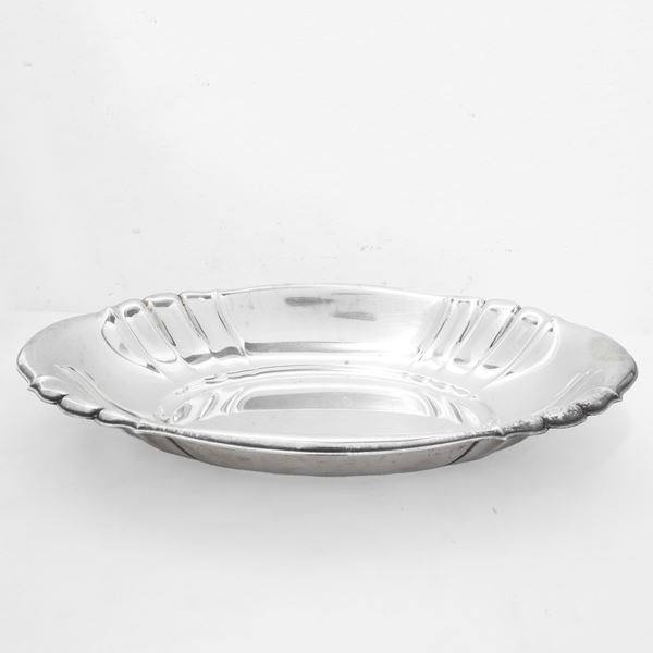 Portadolci ovale in argento 800