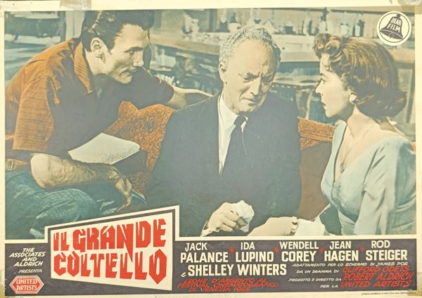 Il Grande coltello. Fotobusta
