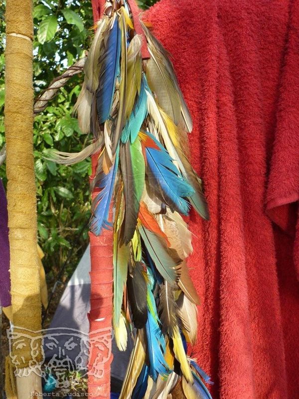 Collection "MAN MADE" 2014, digital, 31x50, Digital Fine Art print on photographic matte paper, Colombia: feather headdress, detail