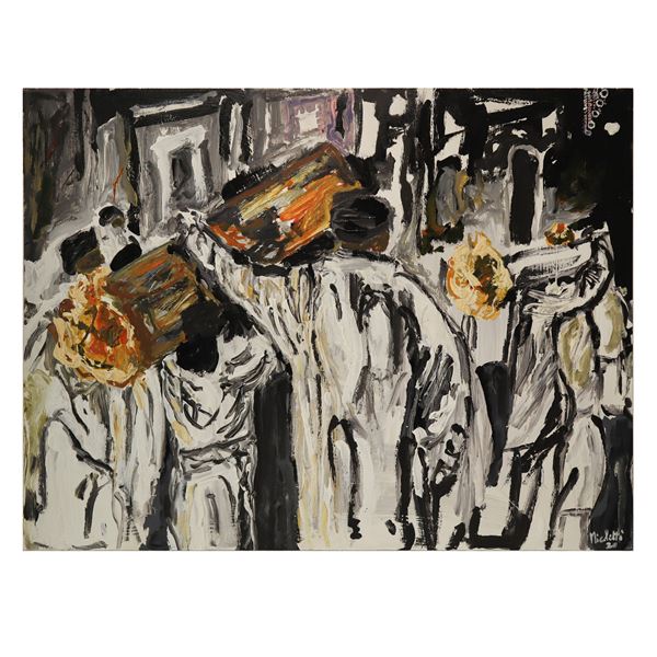 Antonio  Nicoletti - Procession, candle bearers