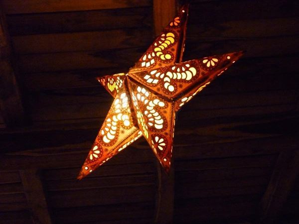 Collection "MAN MADE" 2016, digital, 31x51, Digital Fine Art print on photo paper mat, Italy: luminaria star-shaped